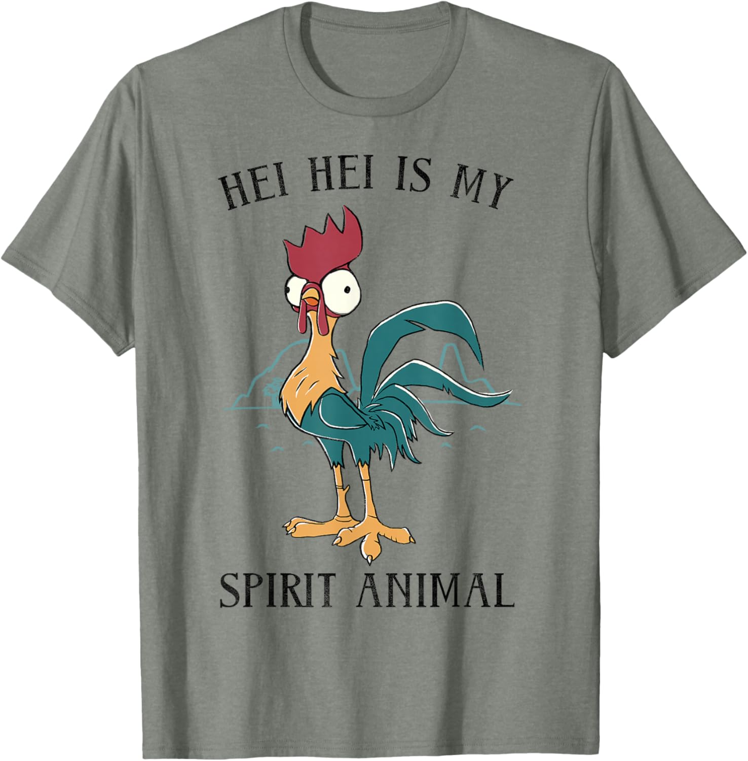 Disney Moana Hei Hei Is My Spirit Animal Portrait T-Shirt for Fans - 8
