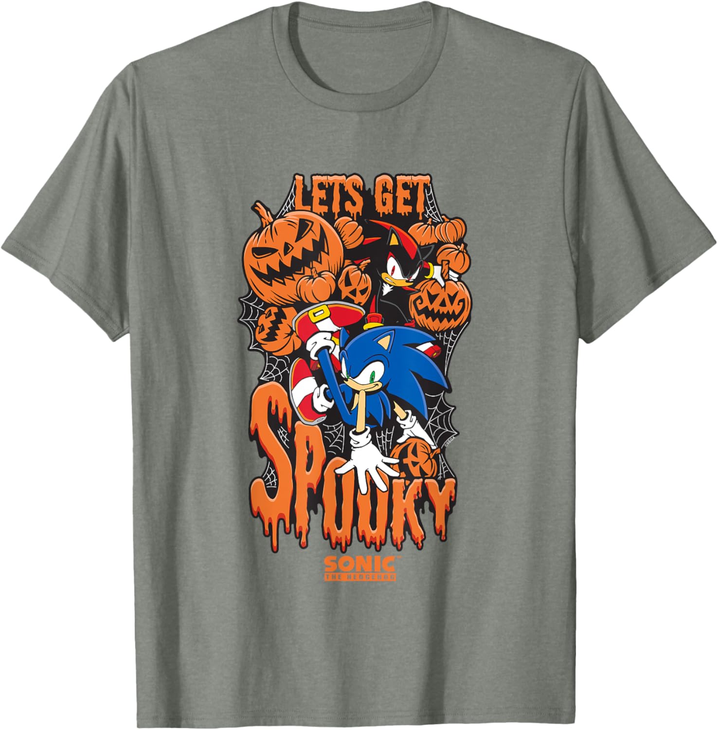 Sonic The Hedgehog Halloween Spooky T-Shirt for Fans of Sonic & Shadow - 10