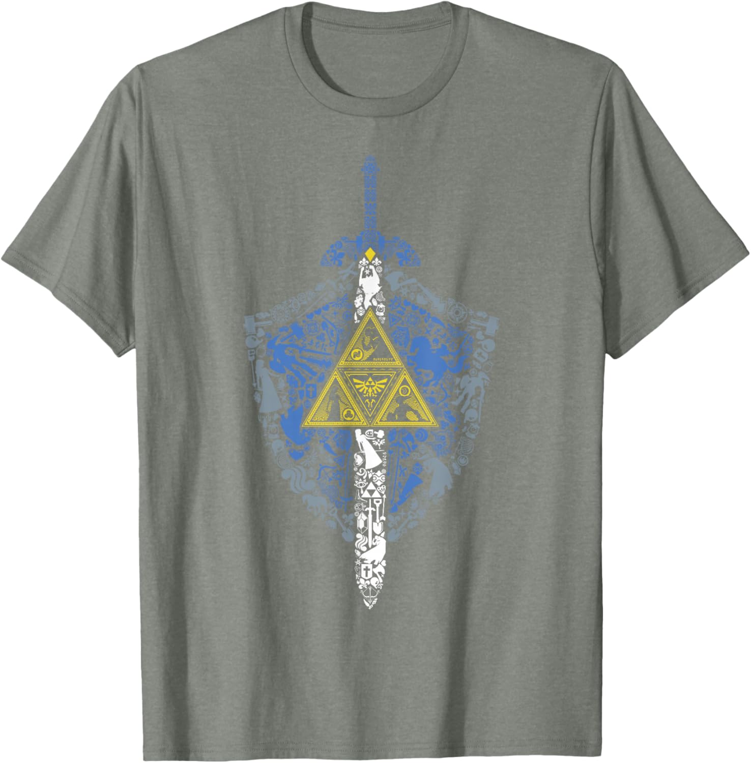 Nintendo Zelda Hylian Shield Icon Graphic T-Shirt for Fans and Gamers - 3