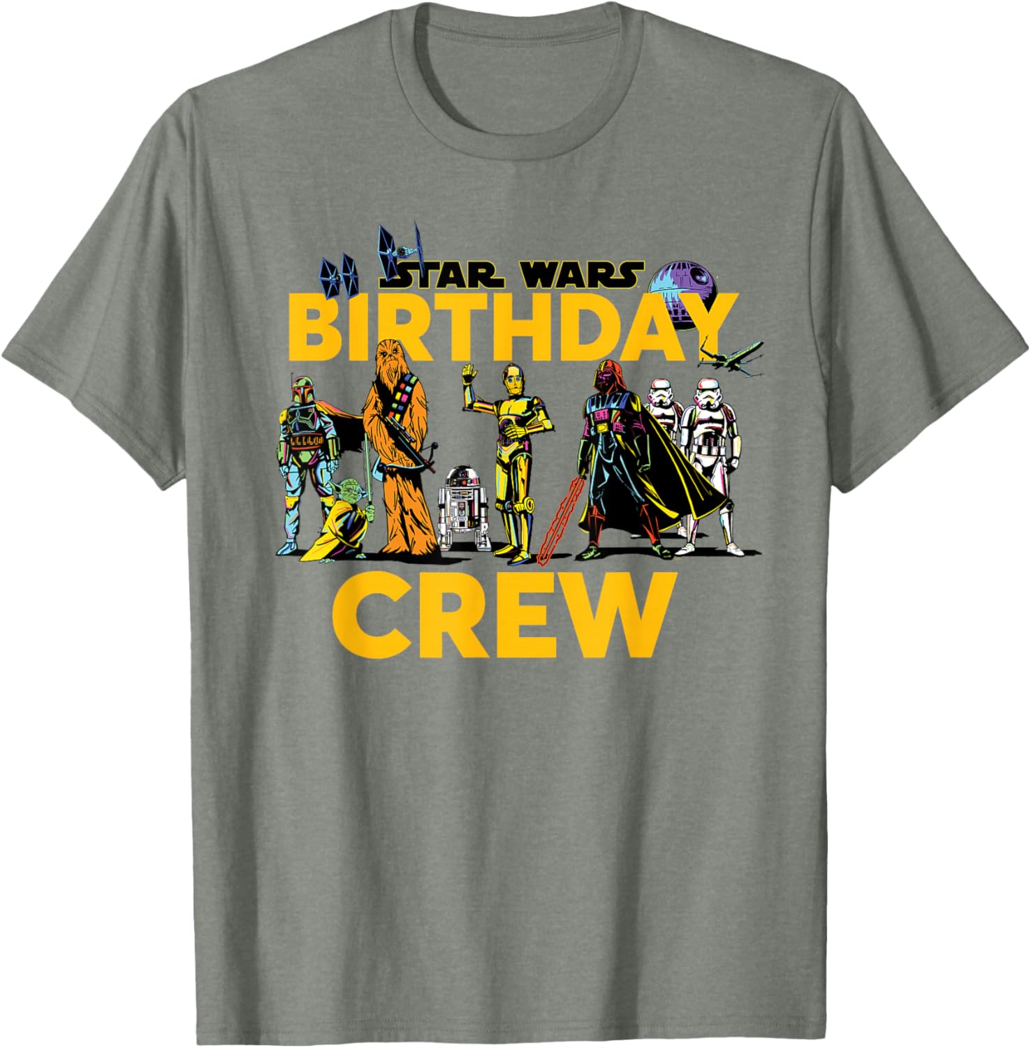 Star Wars Birthday Crew Matching T-Shirt for Classic Characters Fans - 20