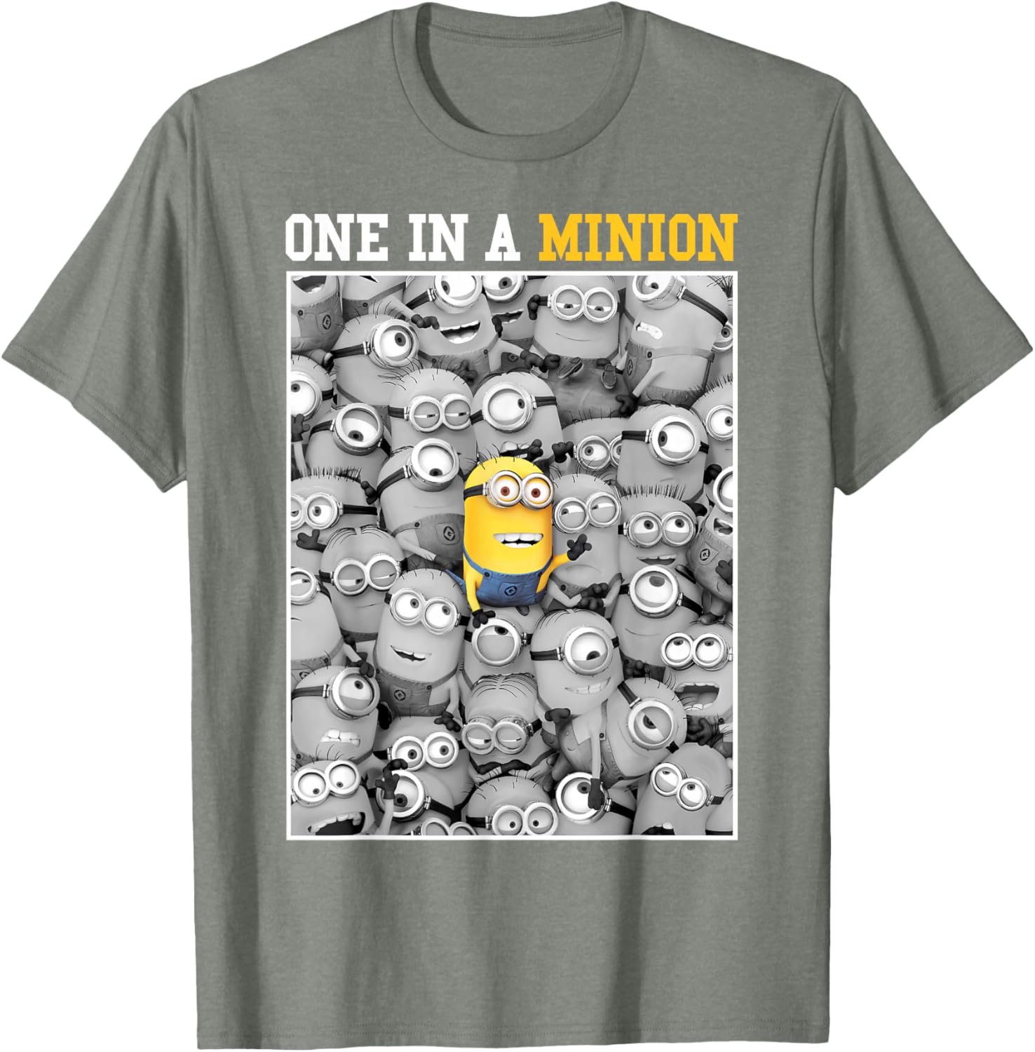 Despicable Me Minions One In A Minion Color Pop Portrait T-Shirt - 3