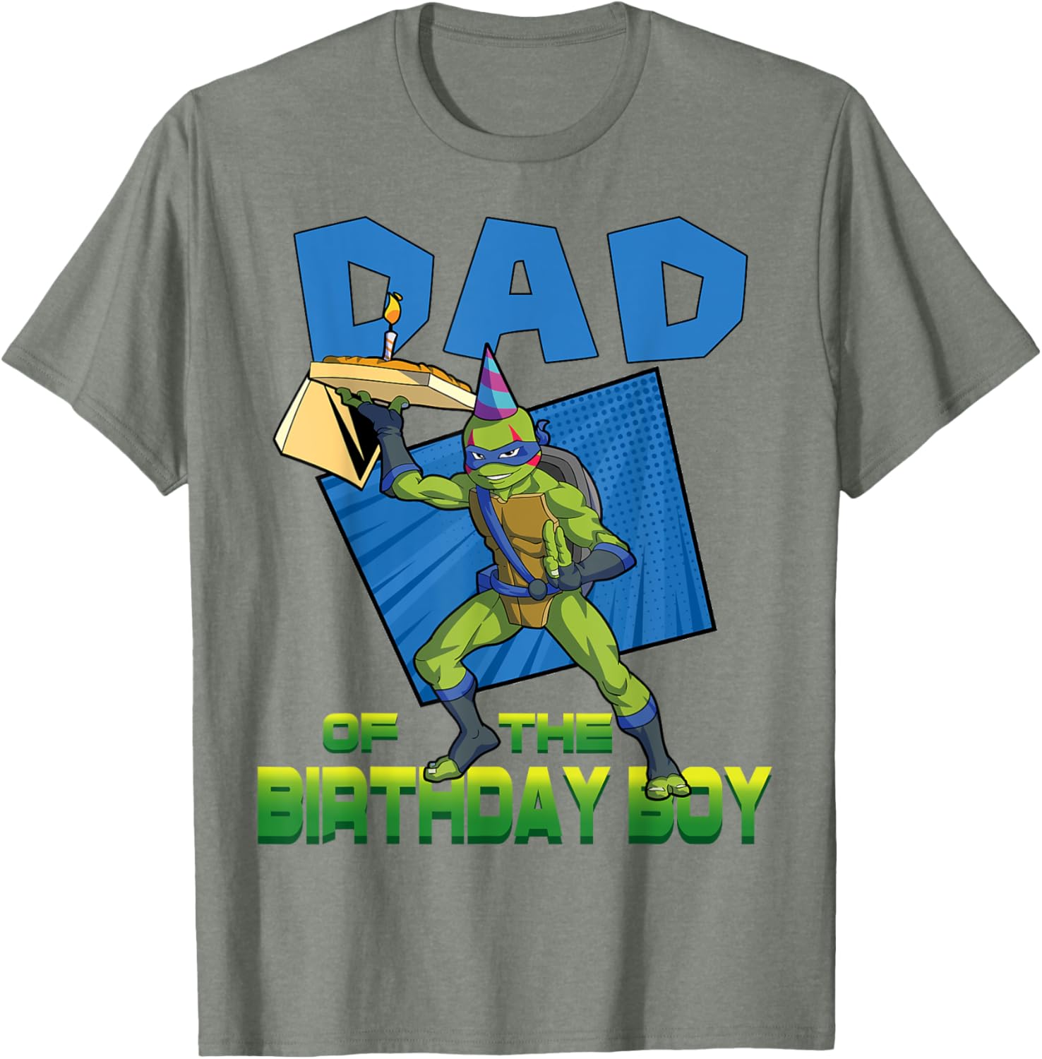 Leo Daddy of the Birthday Boy Pizza Theme T-Shirt for Ninja Turtles Fans - 2