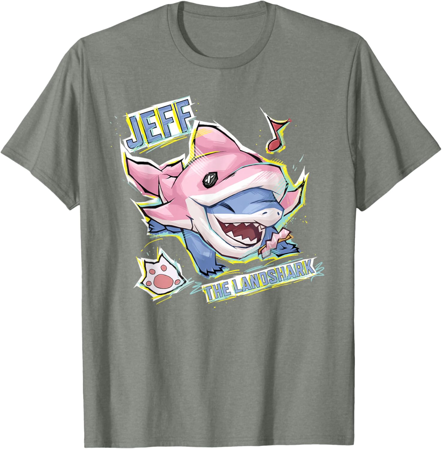 Marvel Rivals PVP Jeff the Land Shark Dolphin Skin T-Shirt for Fans - 15