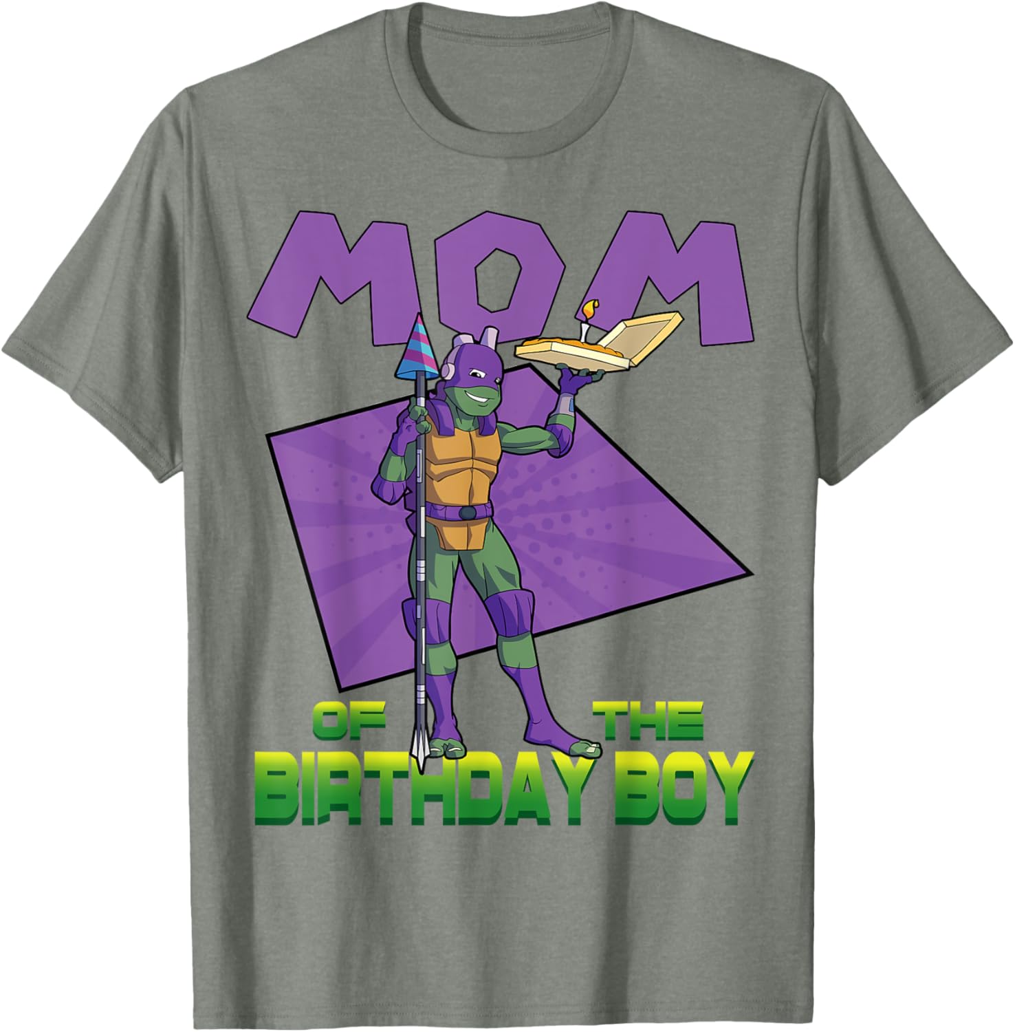 Donnie Mommy of the Birthday Boy Pizza Party T-Shirt for TMNT Fans - 18