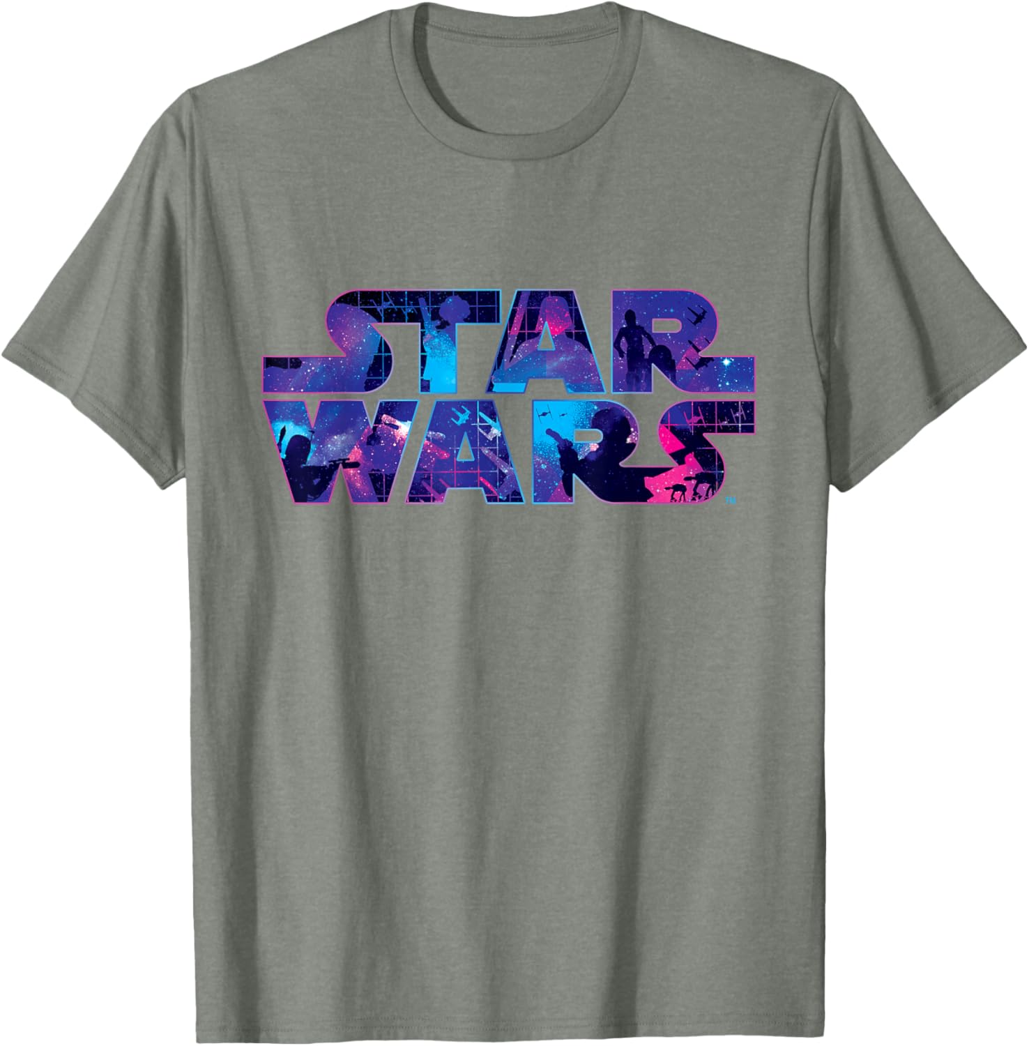 Retro 90s Star Wars Logo Galaxy T-Shirt for Fans of Classic Sci-Fi - 5