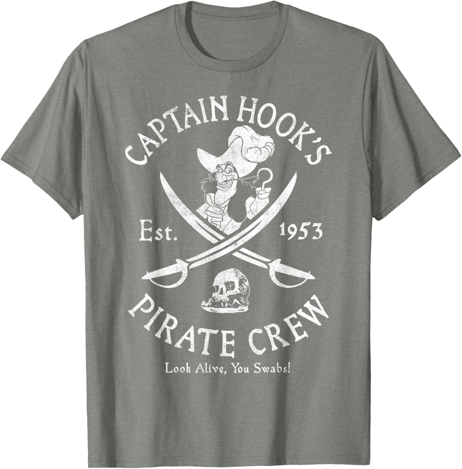 Disney Peter Pan Captain Hook Pirate Crew T-Shirt Established 1953 - 8
