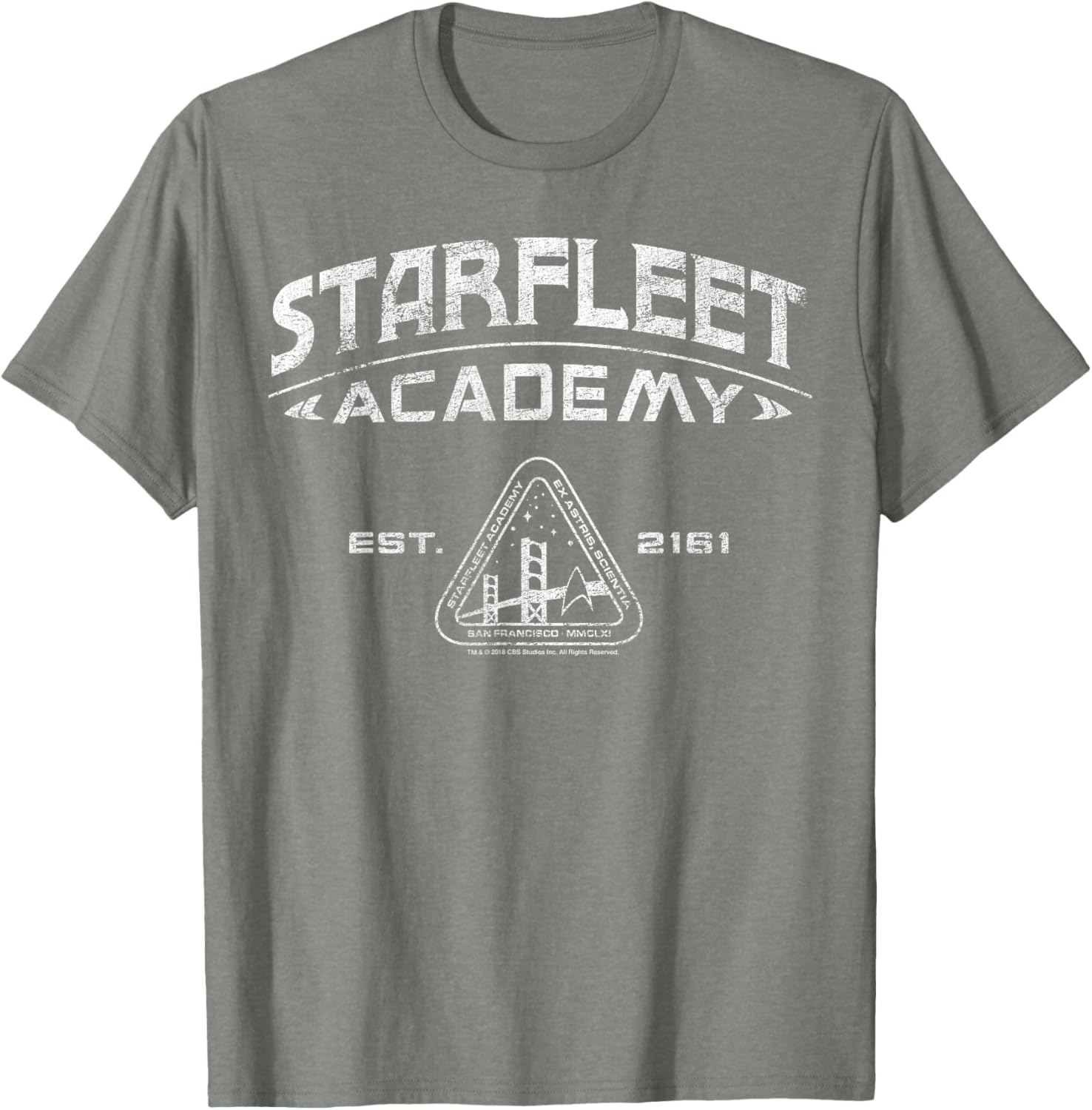 Vintage Star Trek Starfleet Academy 2161 Collegiate T-Shirt for Fans - 1