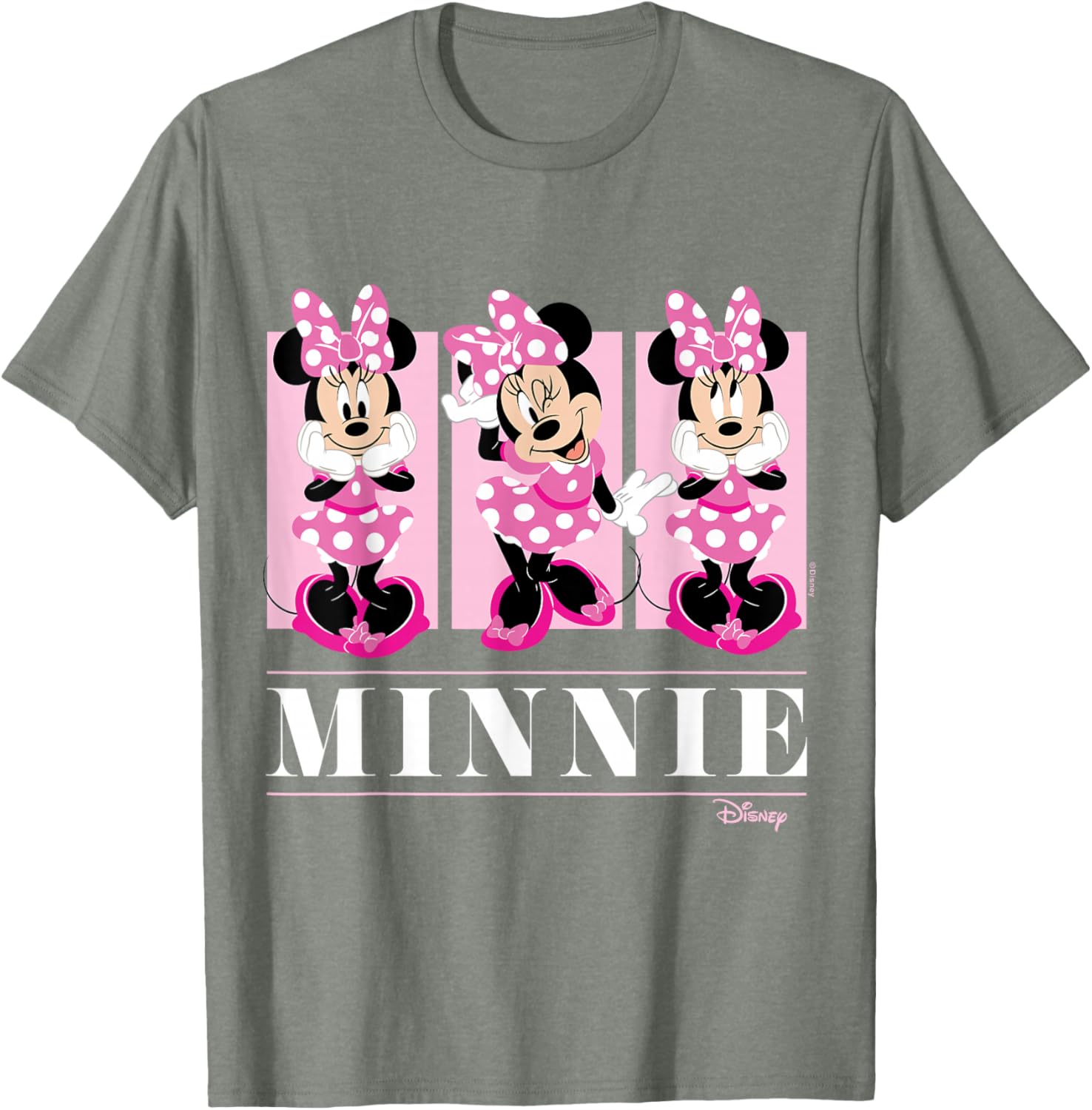 Minnie Mouse Pink Grid T-Shirt for Kids Stylish Disney Fashion - 1