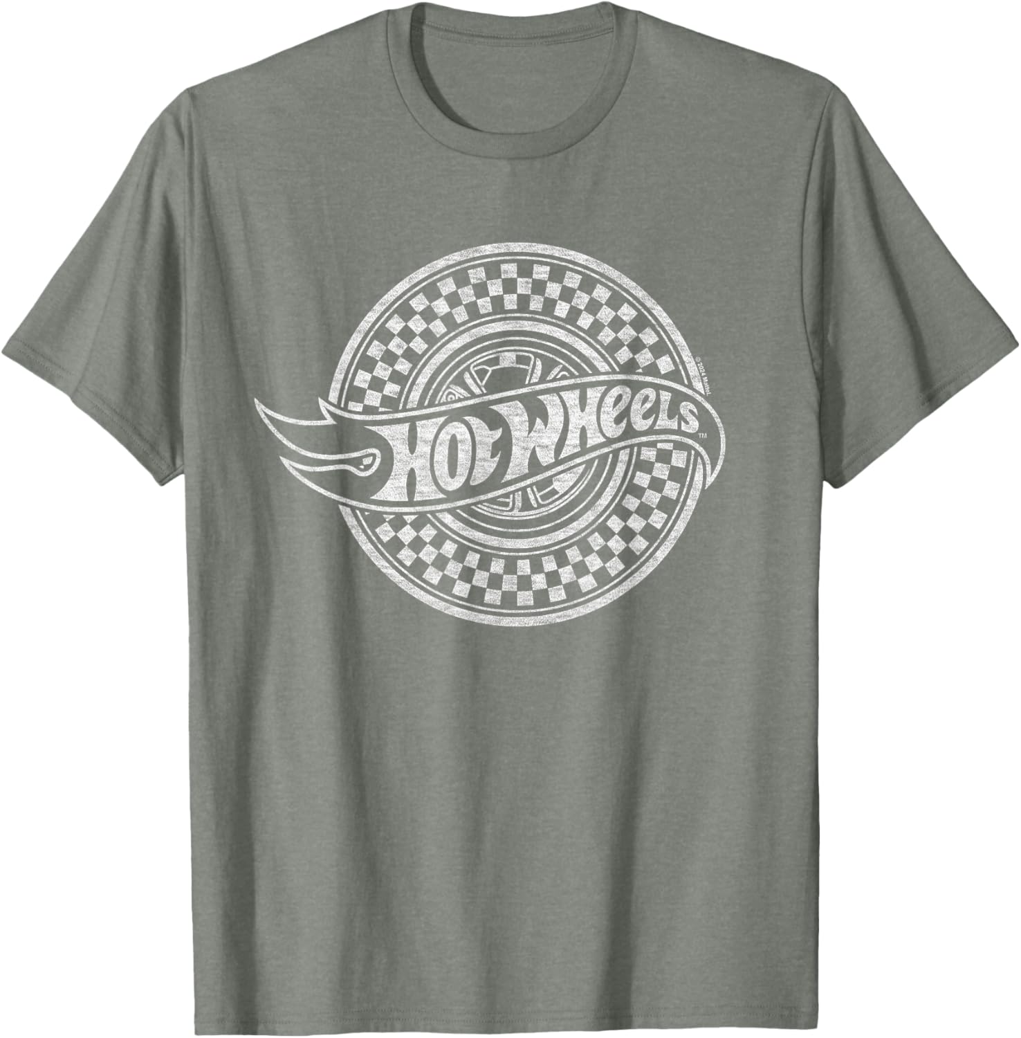 Hot Wheels Checked Circle Logo T-Shirt for Kids and Adults Fashion - 13