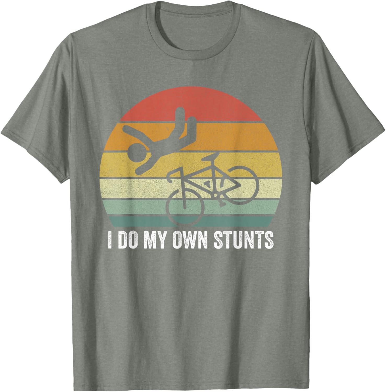 Vintage Retro I Do My Own Stunts Shirt for Bike Lovers - Fun T-Shirt - 15