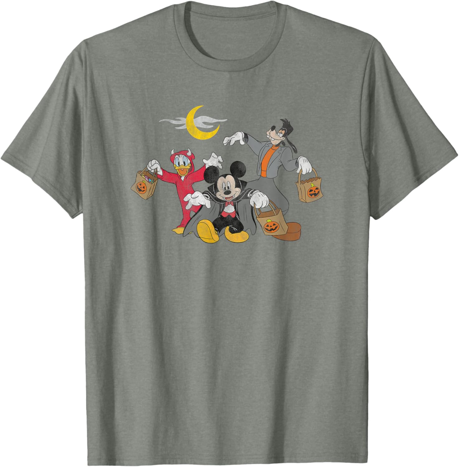 Disney Mickey Goofy Donald Halloween Squad T-Shirt for Fun Celebrations - 5