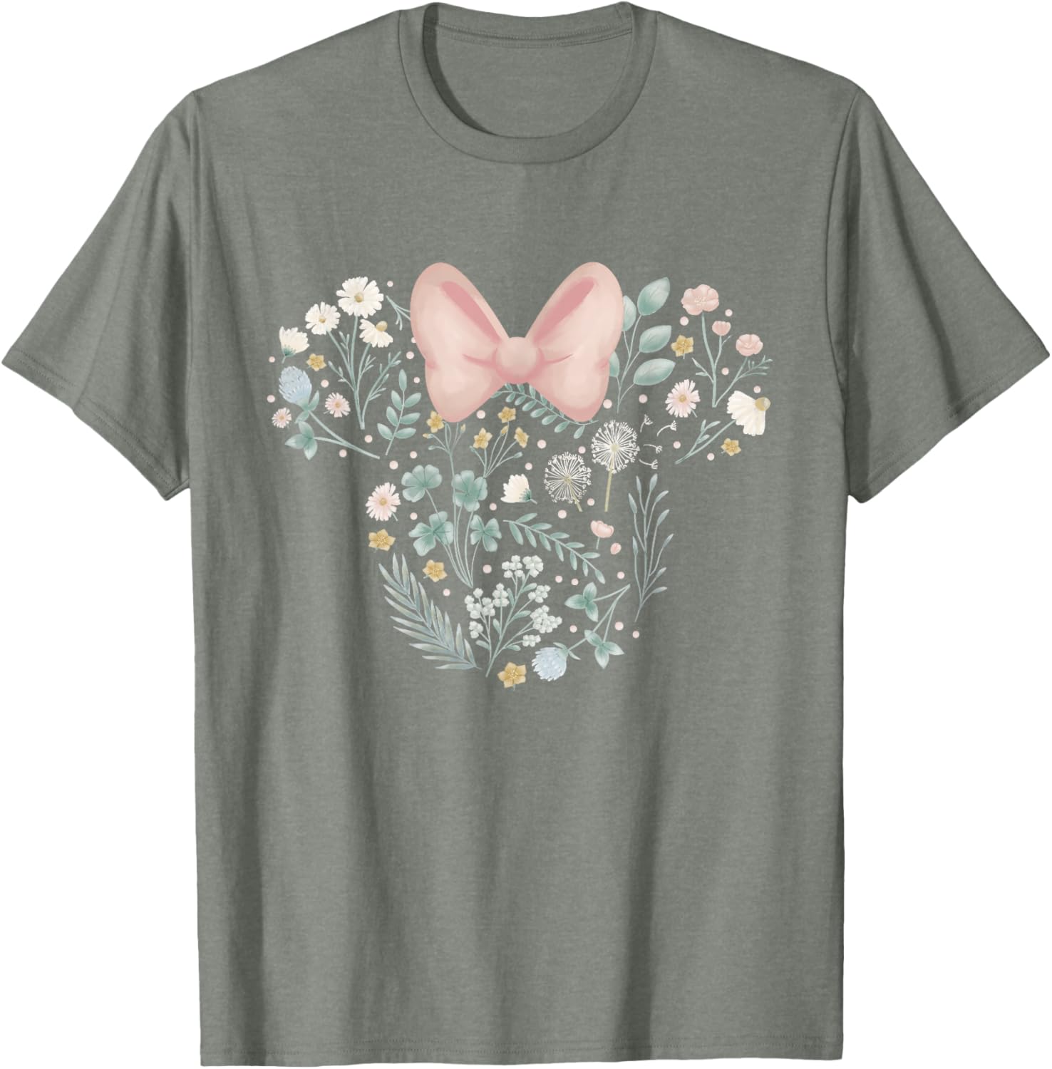 Disney Minnie Mouse Spring Flowers T-Shirt for Stylish Kids and Adults - 8