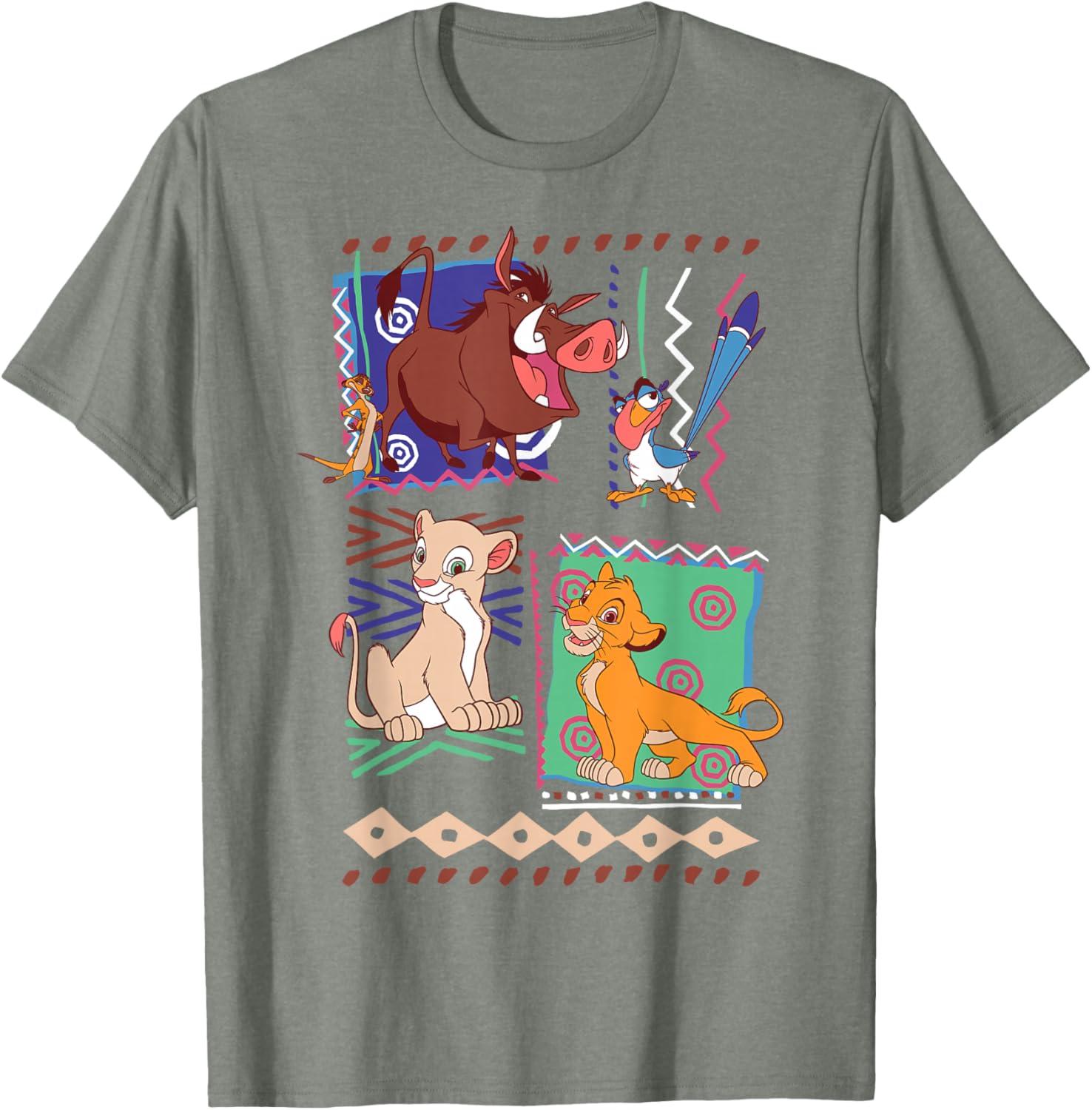 Disney Lion King Simba and Timon Graphic T-Shirt for Fans and Collectors - 7