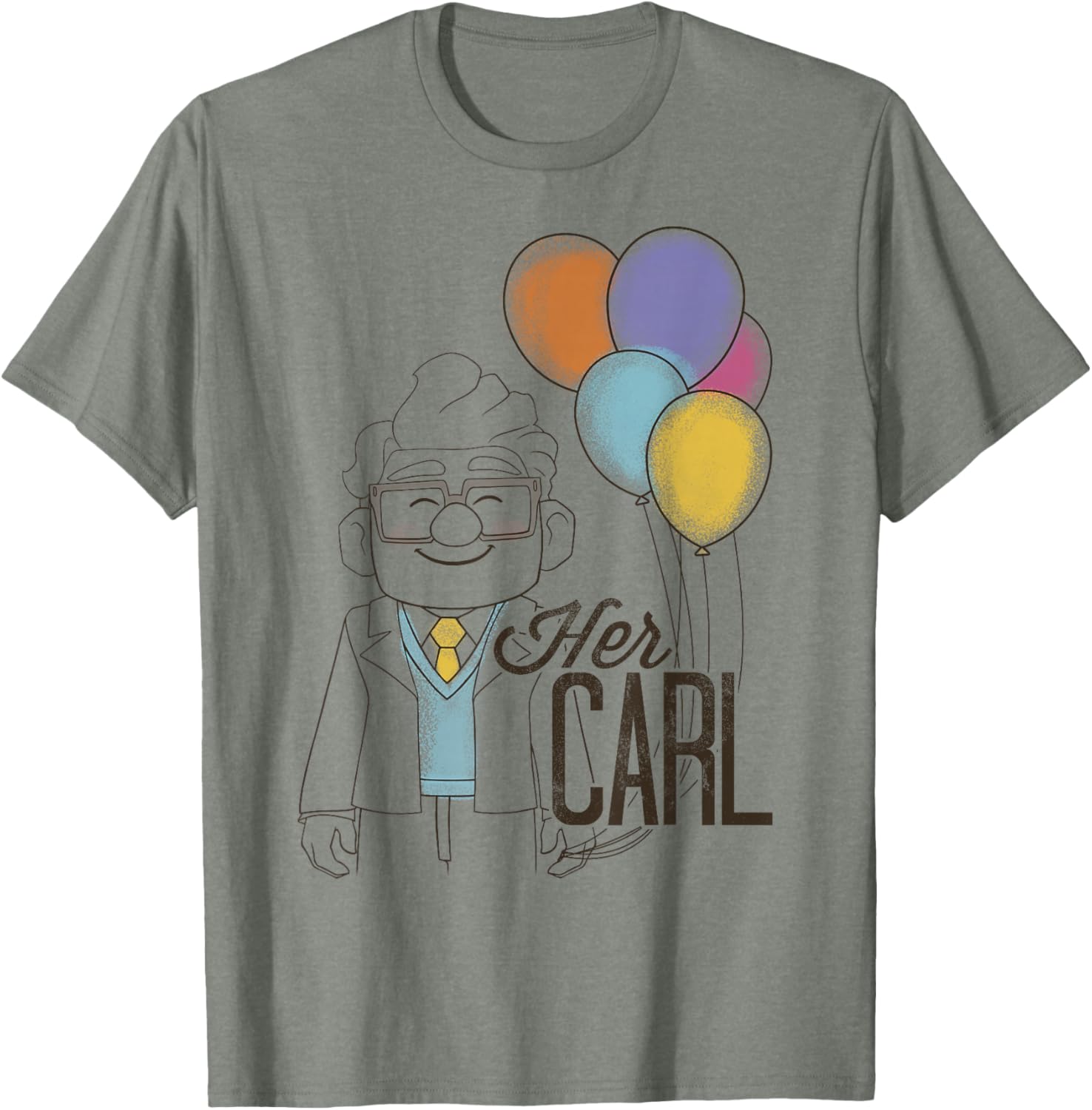 Disney Pixar Up Carl Couples T-Shirt Adorable Matching Apparel - 3
