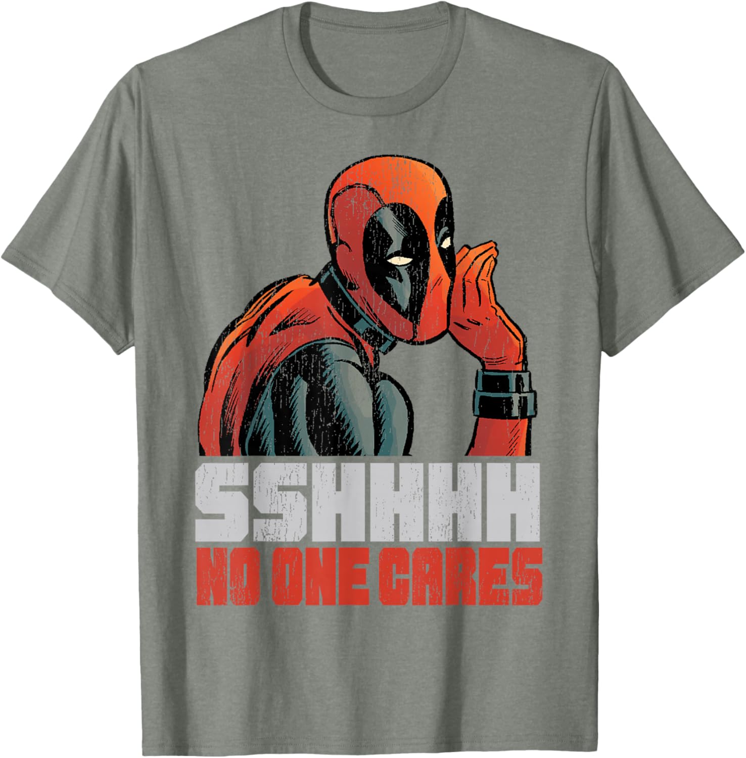 Marvel Deadpool No One Cares Whisper T-Shirt for Fans and Collectors - 3
