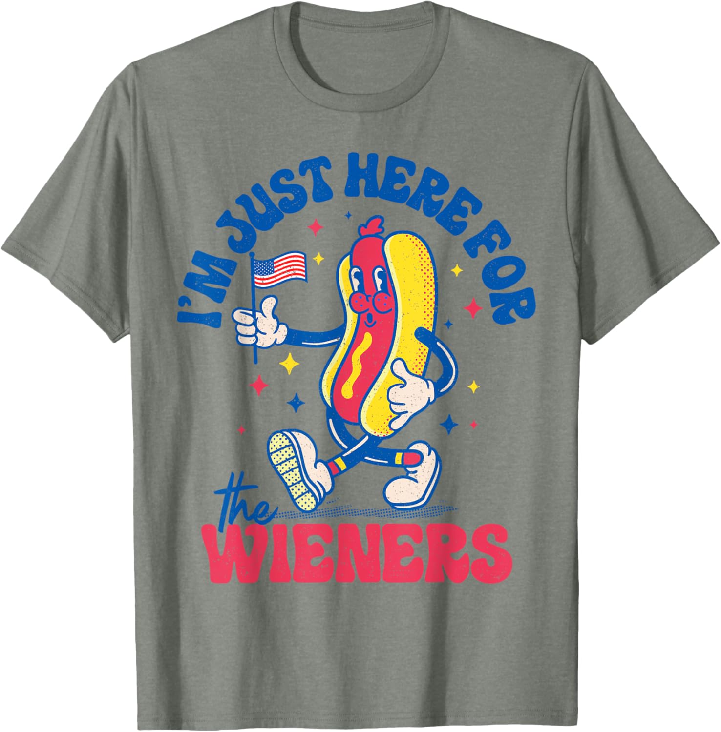 Funny Hot Dog Wieners T-Shirt for 4th of July - Men, Women, Kids - 7