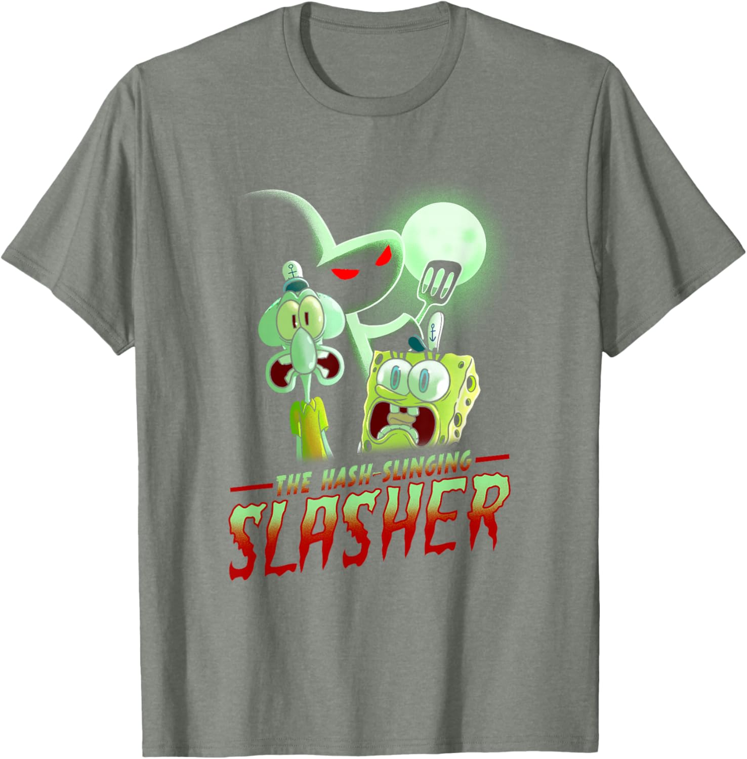 SpongeBob SquarePants Hash Slinging Slasher Spooky T-Shirt for Fans - 8