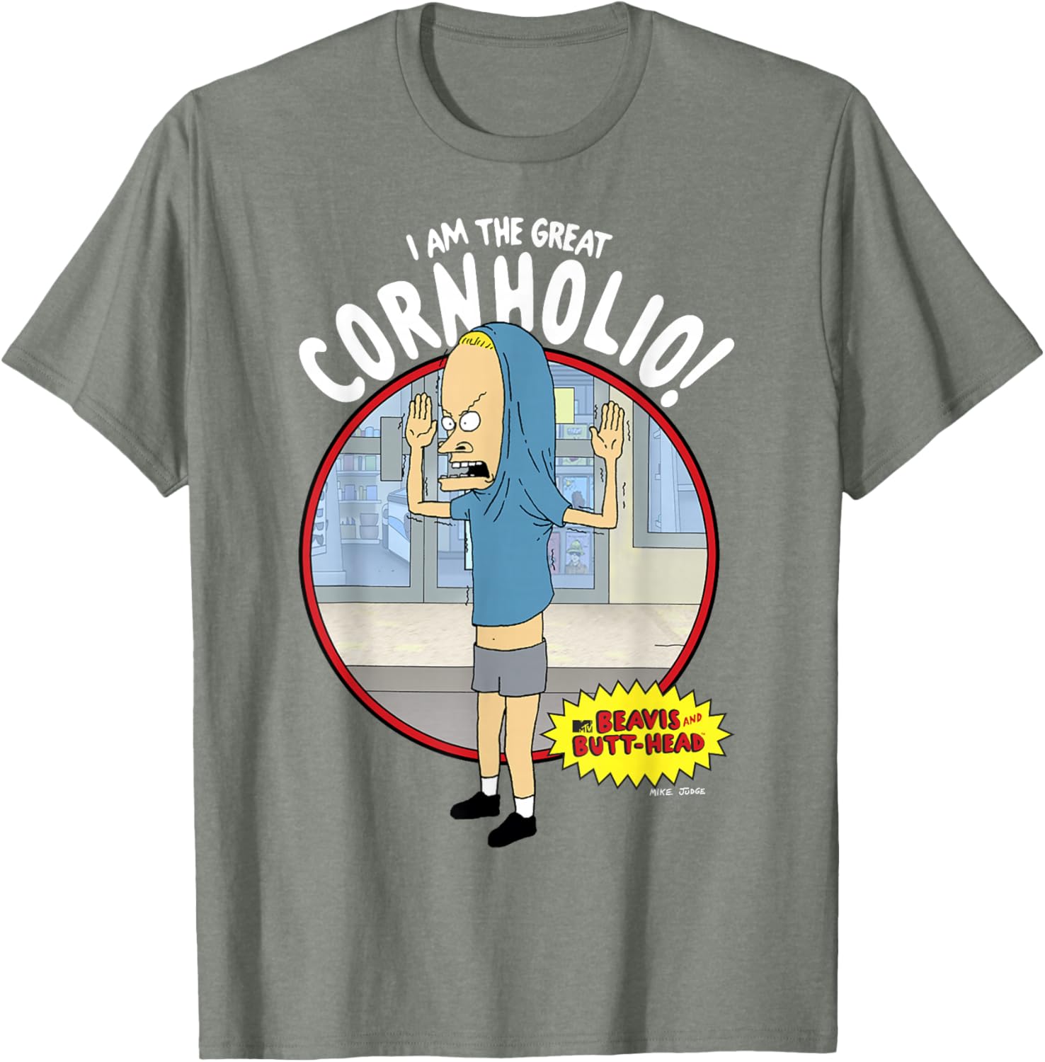 Beavis and Butt-Head The Great Cornholio Graphic T-Shirt for Fans - 3