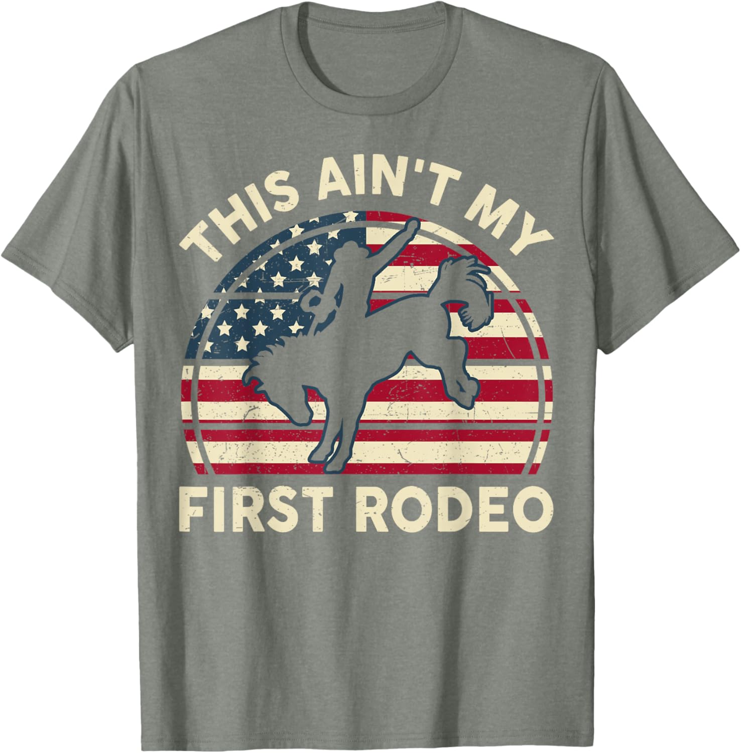 Funny Cowboy Western This Ain't My First Rodeo Horse Riding T-Shirt - 2