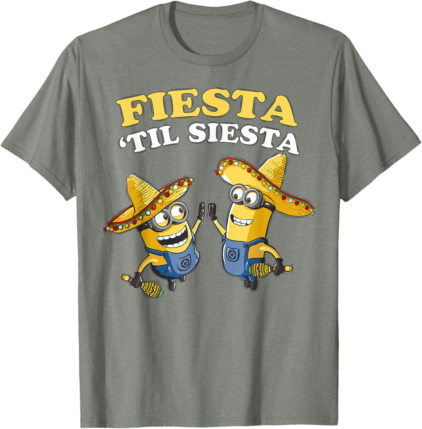 Despicable Me Minions Fiesta Til Siesta Fun Graphic T-Shirt for Fans - 7