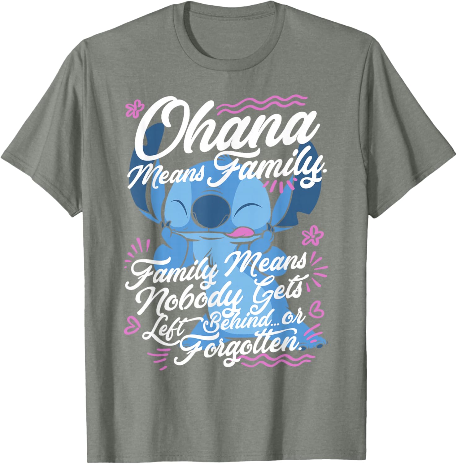 Lilo & Stitch Stitch Ohana Means Family T-Shirt for Disney Fans - 1