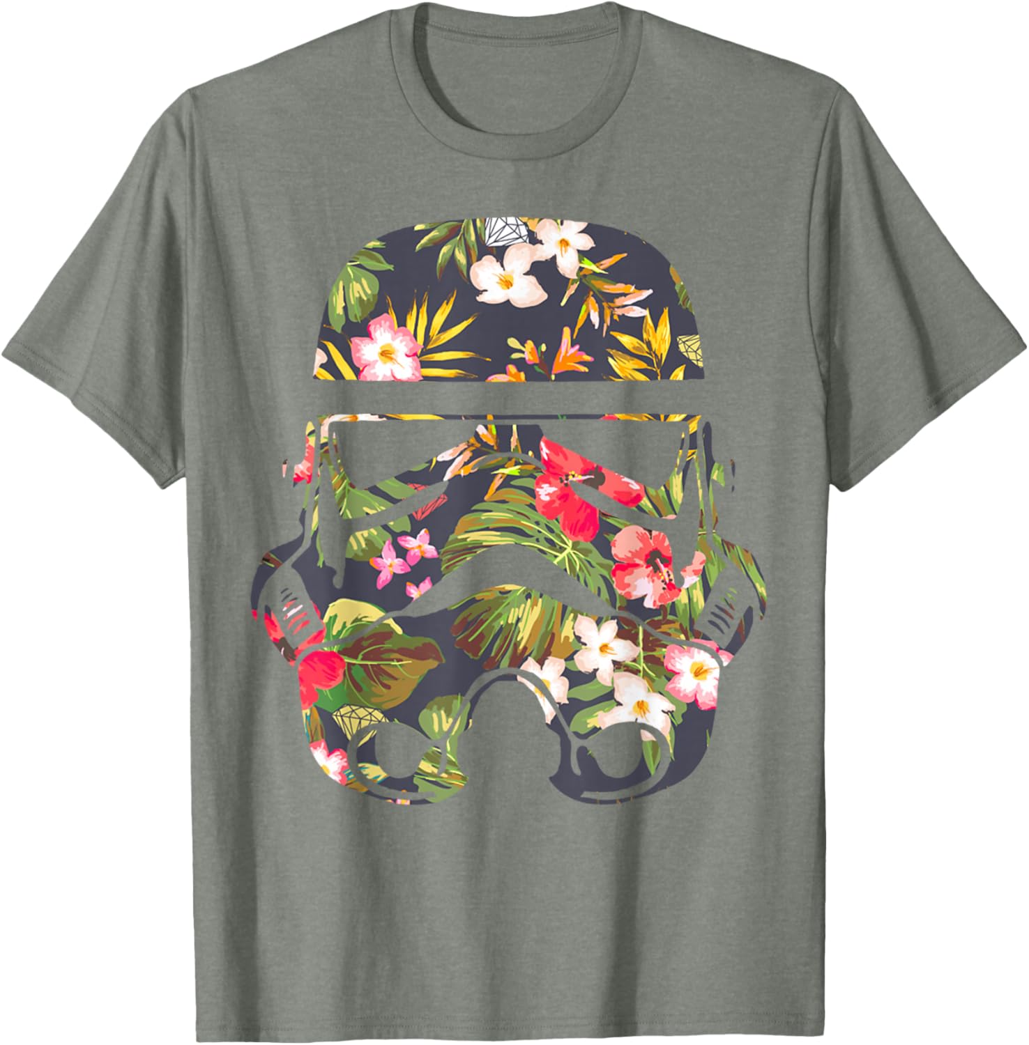 Star Wars Tropical Stormtrooper Floral Print T-Shirt for Fans - 6