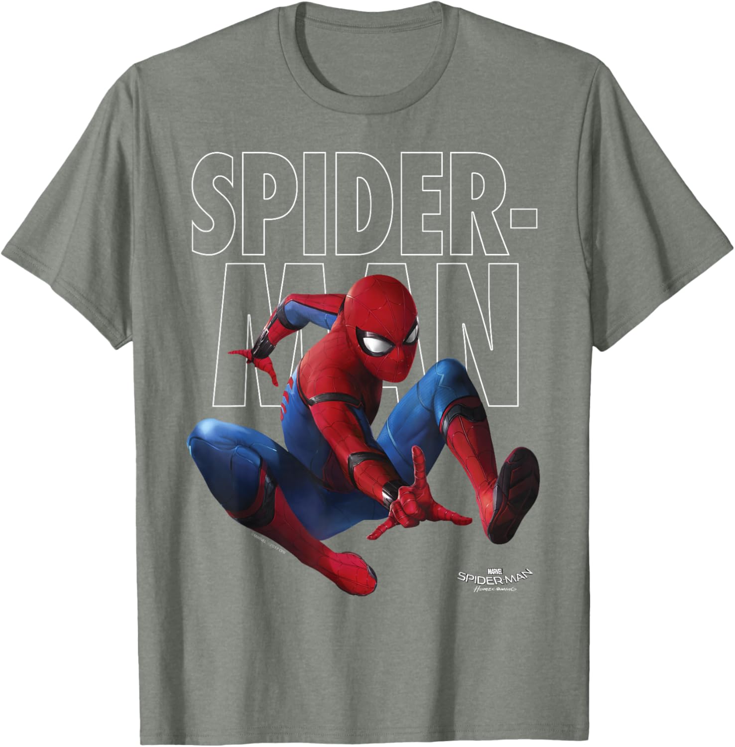 Marvel Spider-Man Homecoming Epic Jump Pose T-Shirt for Fans - 11