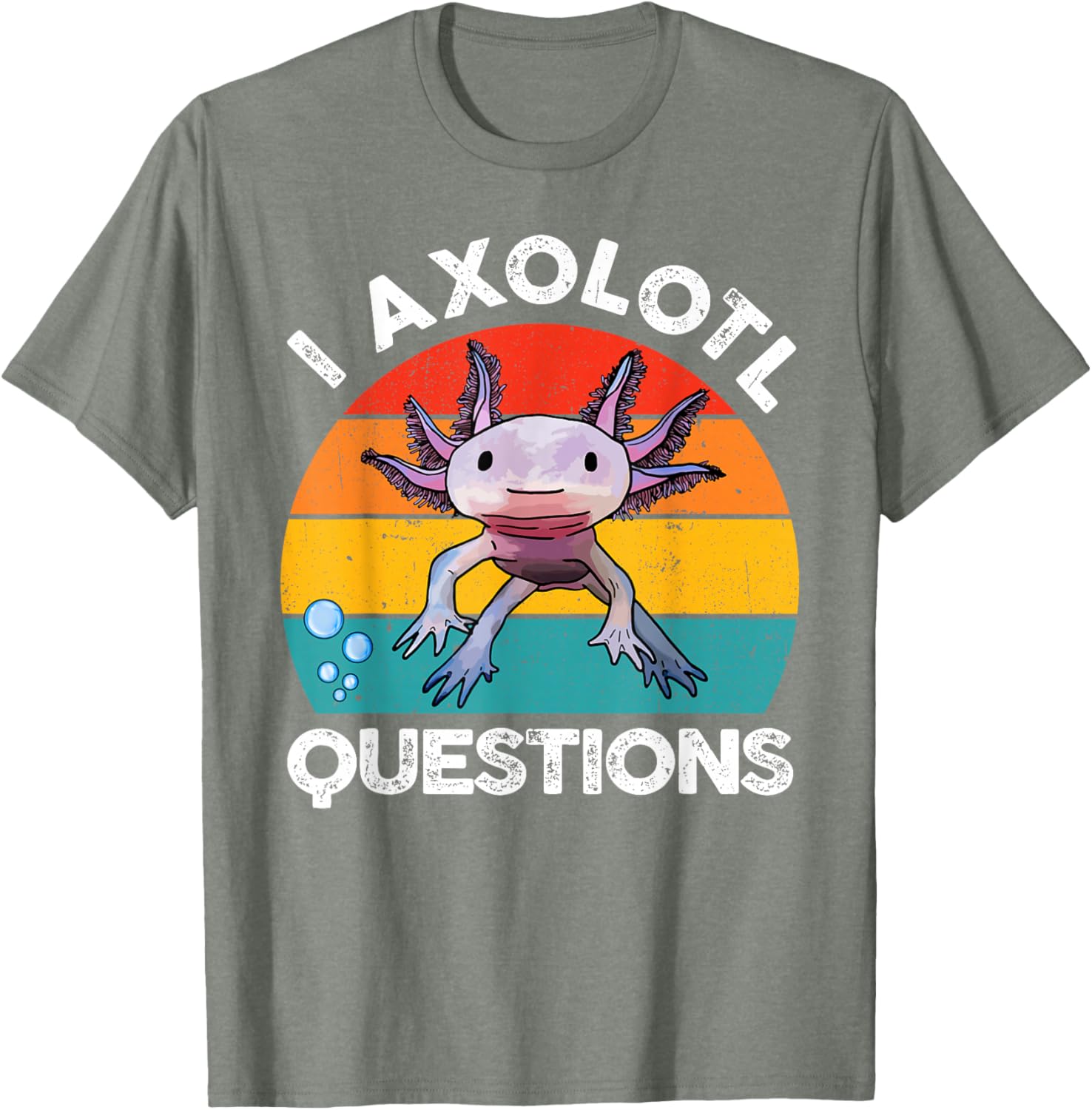 Cute Axolotl Questions Graphic Kids T-Shirt Fun and Stylish Gift for Kids - 2