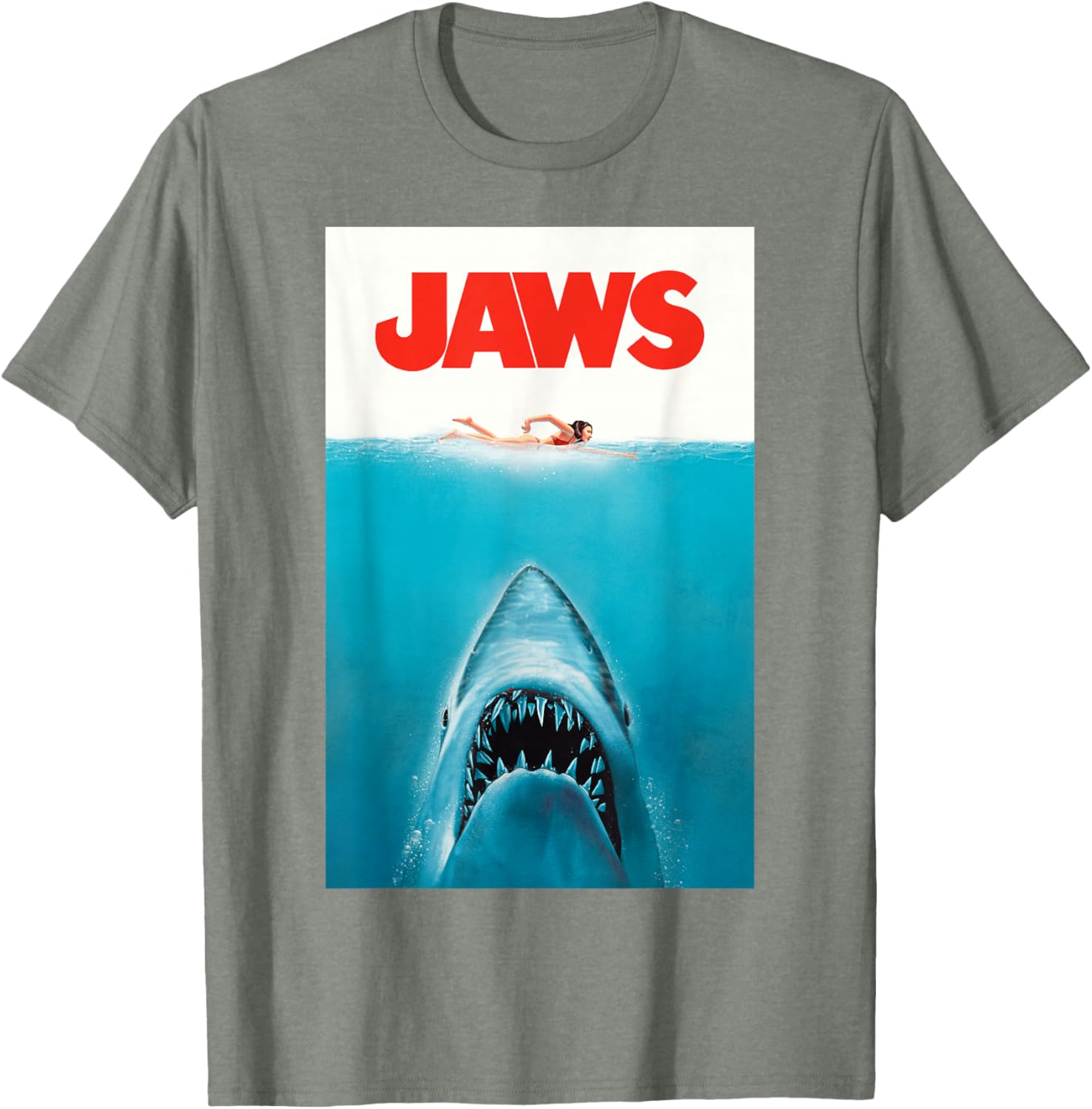 Jaws 50th Anniversary Classic T-Shirt with Front and Back Artwork - 10