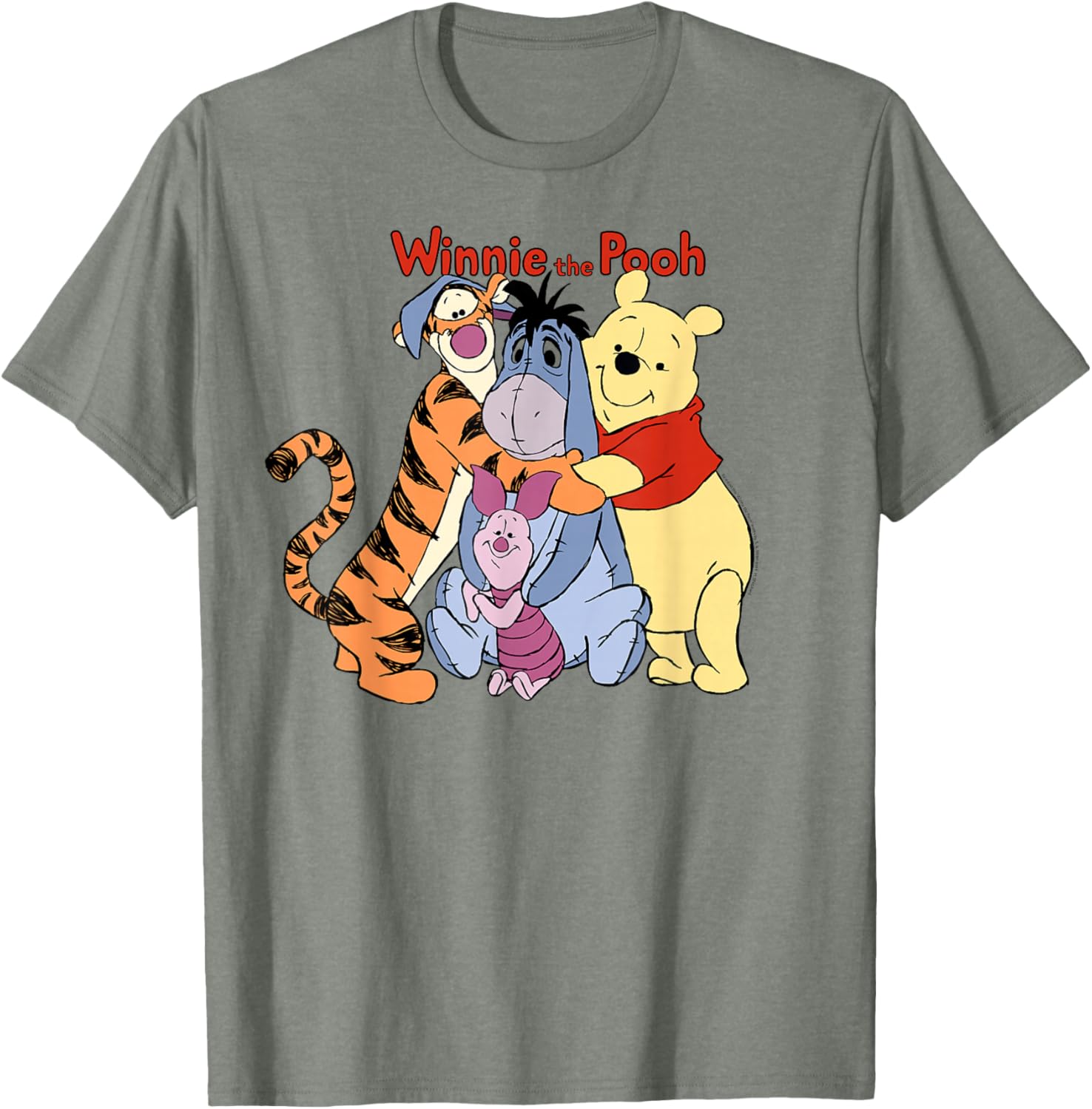 Disney Winnie The Pooh Group Hug T-Shirt for Kids and Adults - 1