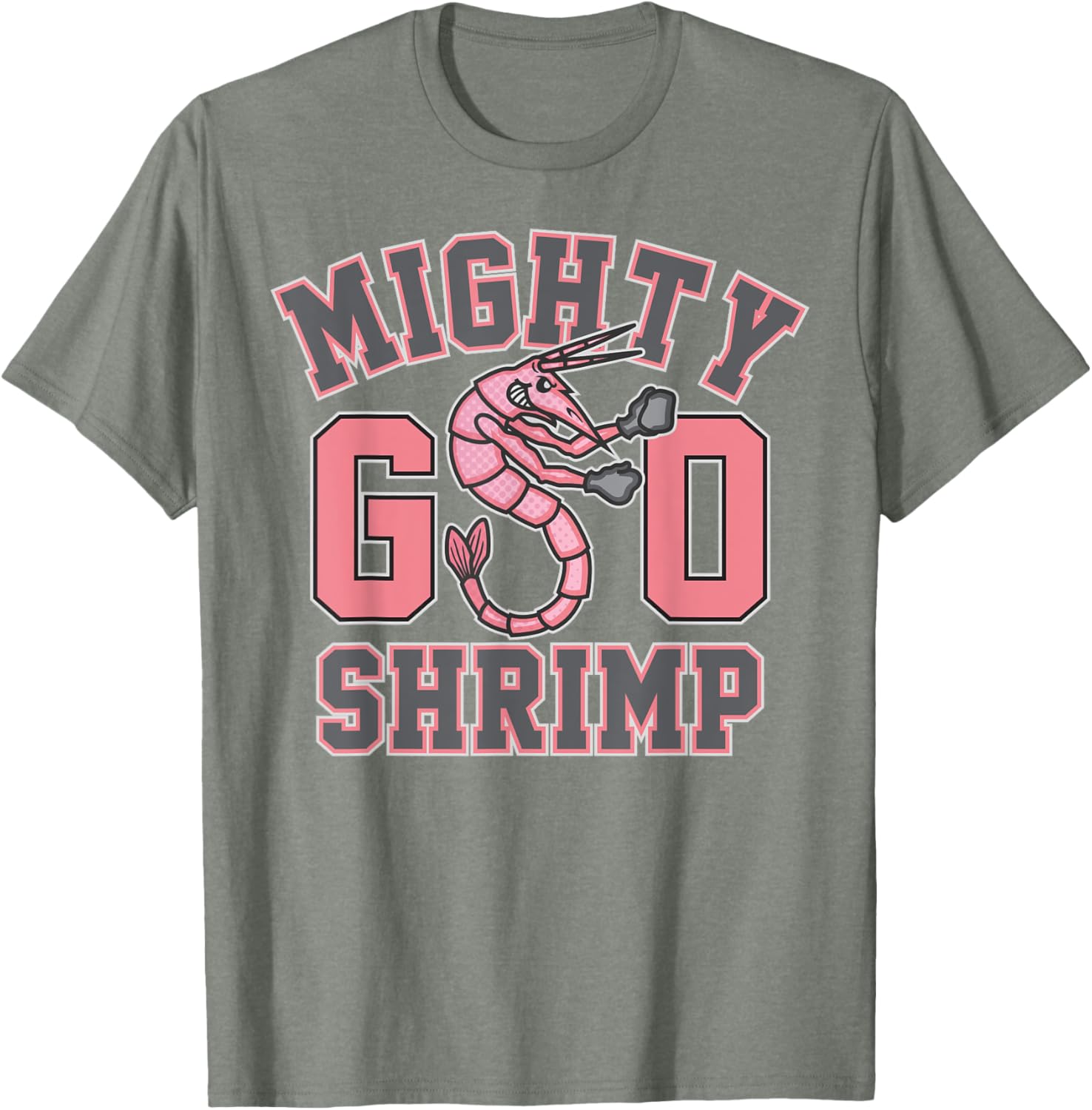Mighty Shrimp Seabrook High School Zombie Mascot T-Shirt for Fans - 6