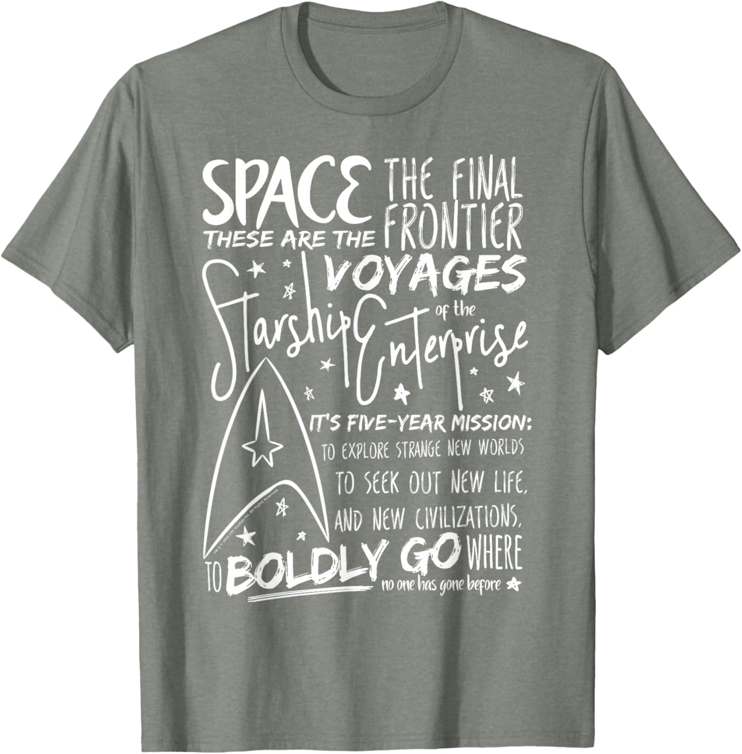 Star Trek Original Series Handwritten Speech Graphic Tee for Fans - 6