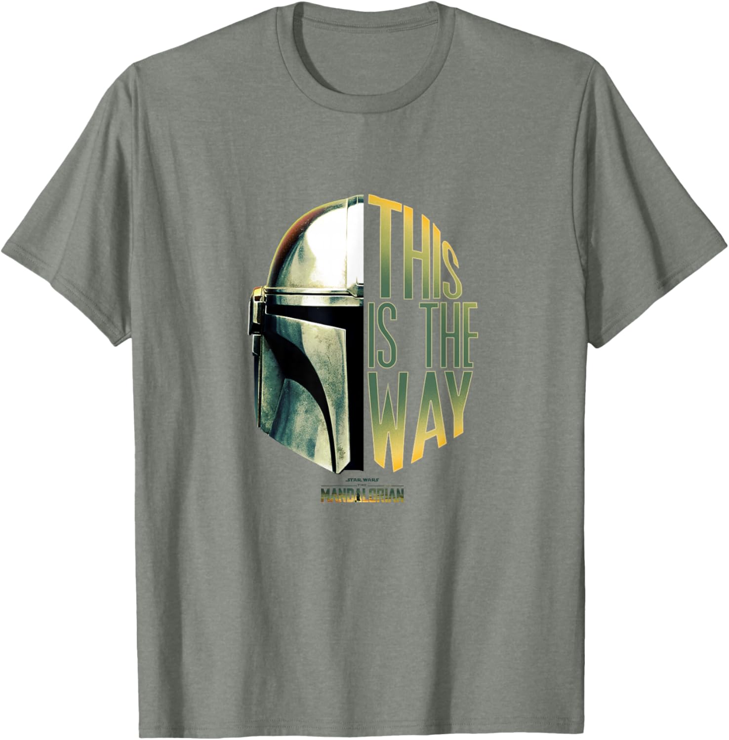 Star Wars The Mandalorian This Is The Way Helmet Logo T-Shirt for Fans - 7