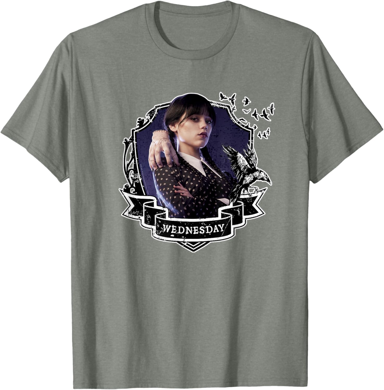 Wednesday Nevermore Graphic T-Shirt for Fans of Iconic Wednesday Style - 2