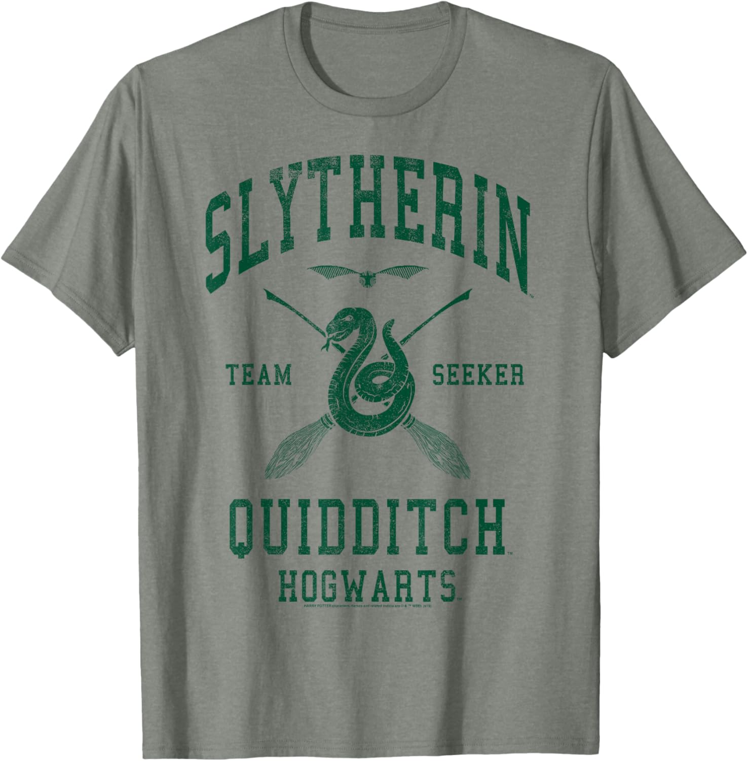 Slytherin Quidditch Team Seeker T-Shirt for Harry Potter Fans - 6