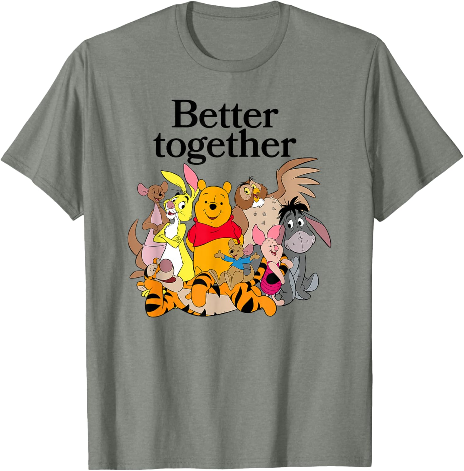 Winnie the Pooh Better Together Friends Group Shot T-Shirt for Fans - 8