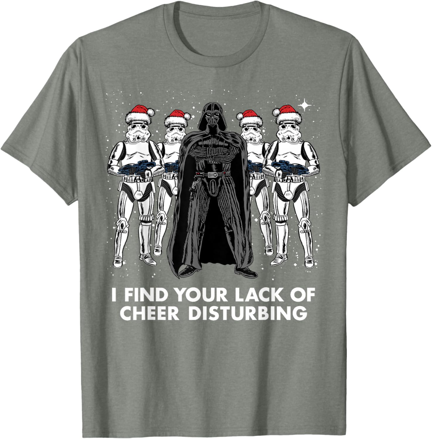 Star Wars Vader Trooper Christmas Cheer Graphic T-Shirt for Fans - 8