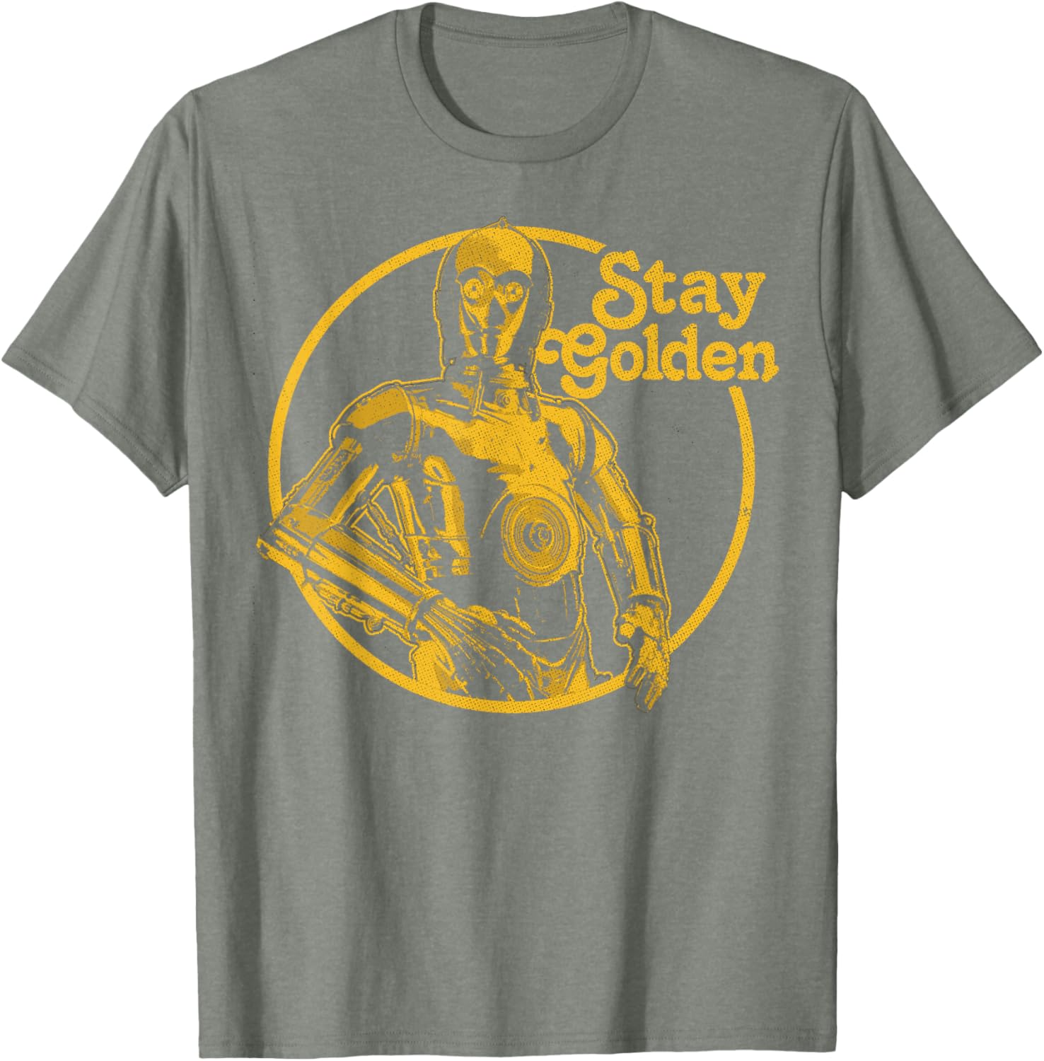 Stay Golden C-3PO T-Shirt Inspired by Star Wars for Fans and Collectors - 10