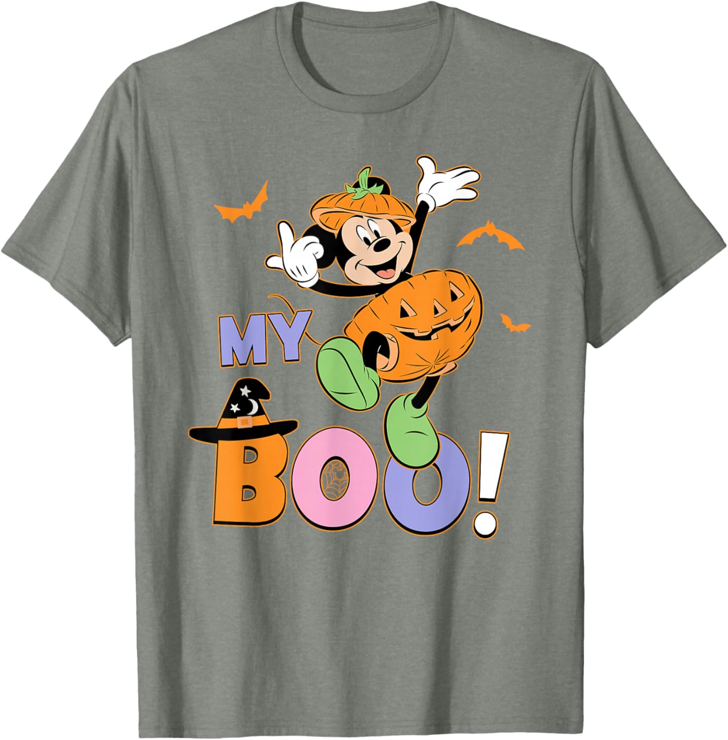 Disney Mickey Mouse My Boo Couples Halloween T-Shirt for Fun Halloween Style - 2