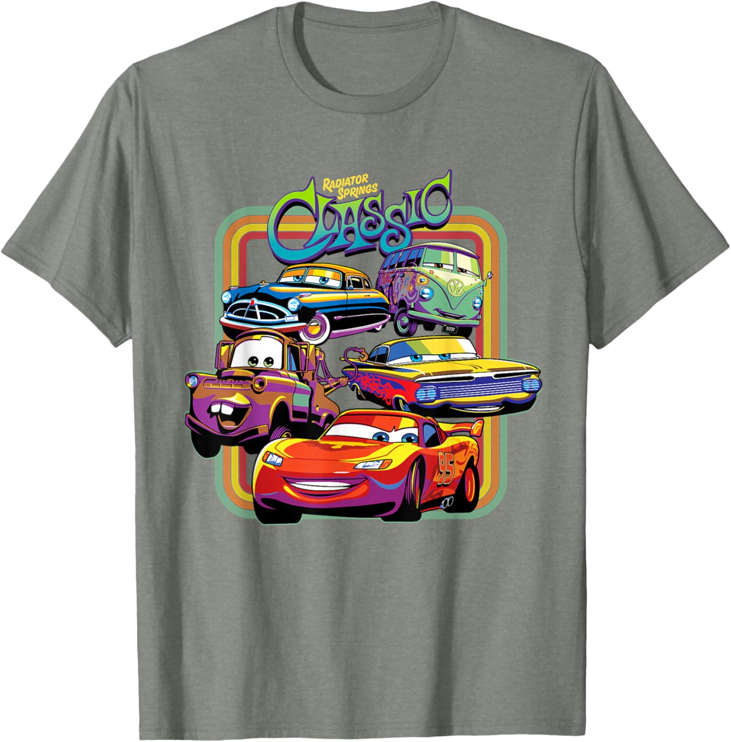 Disney PIXAR Cars Radiator Springs Classic T-Shirt for Kids and Adults - 24