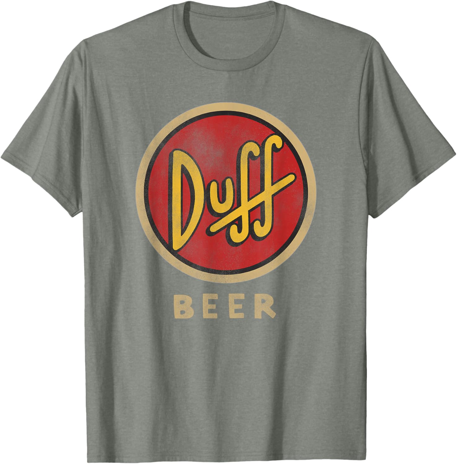 The Simpsons Duff Beer Circle Logo V2 T-Shirt for Fun Fans - 10