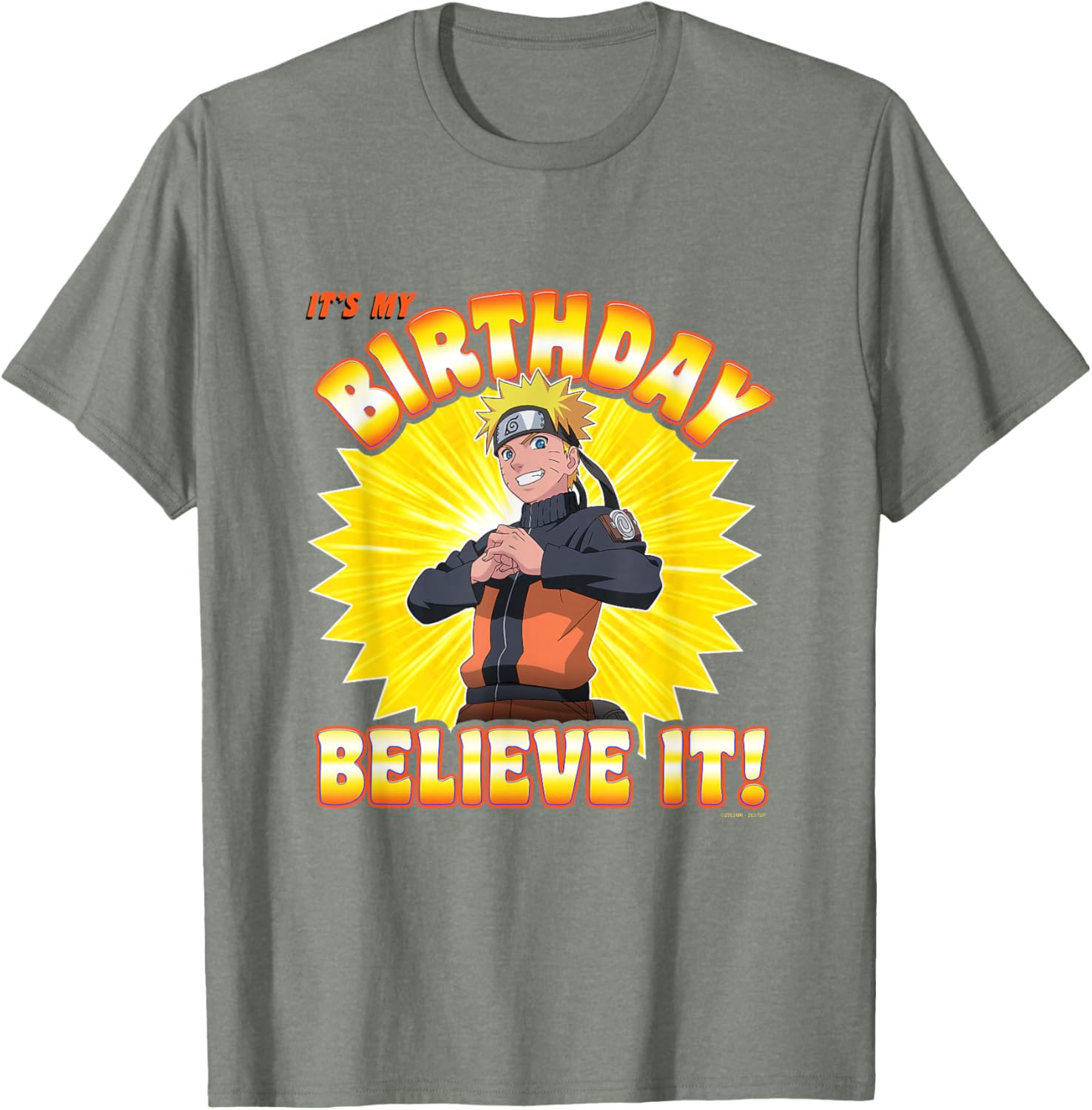 Naruto Shippuden Birthday Anime T-Shirt for Fans and Collectors - 9
