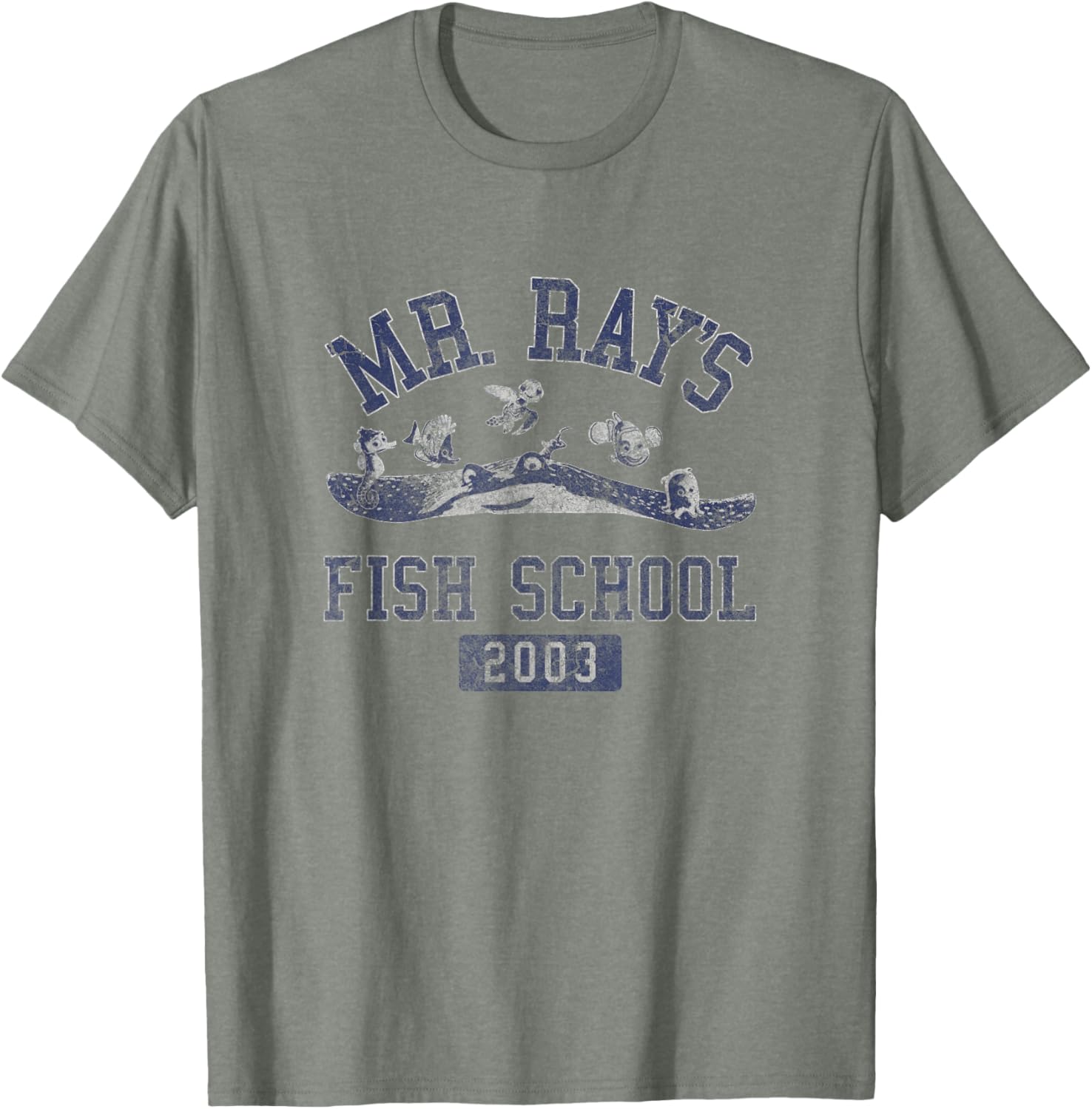 Disney Pixar Finding Nemo Mr. Ray Fish School T-Shirt for Fish Lovers - 4