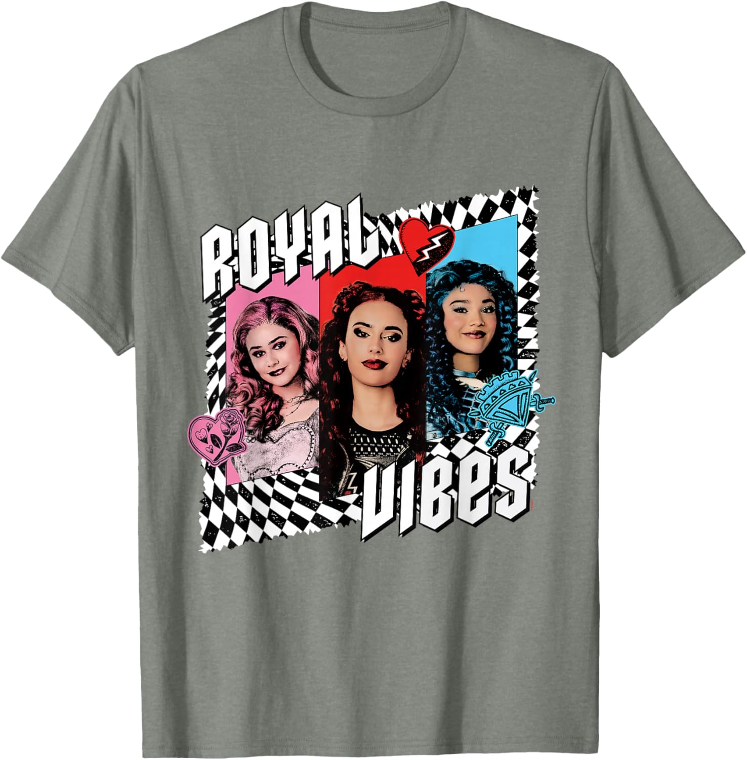 Disney Descendants 4 Trio Royal Vibes T-Shirt for Kids and Teens - 5
