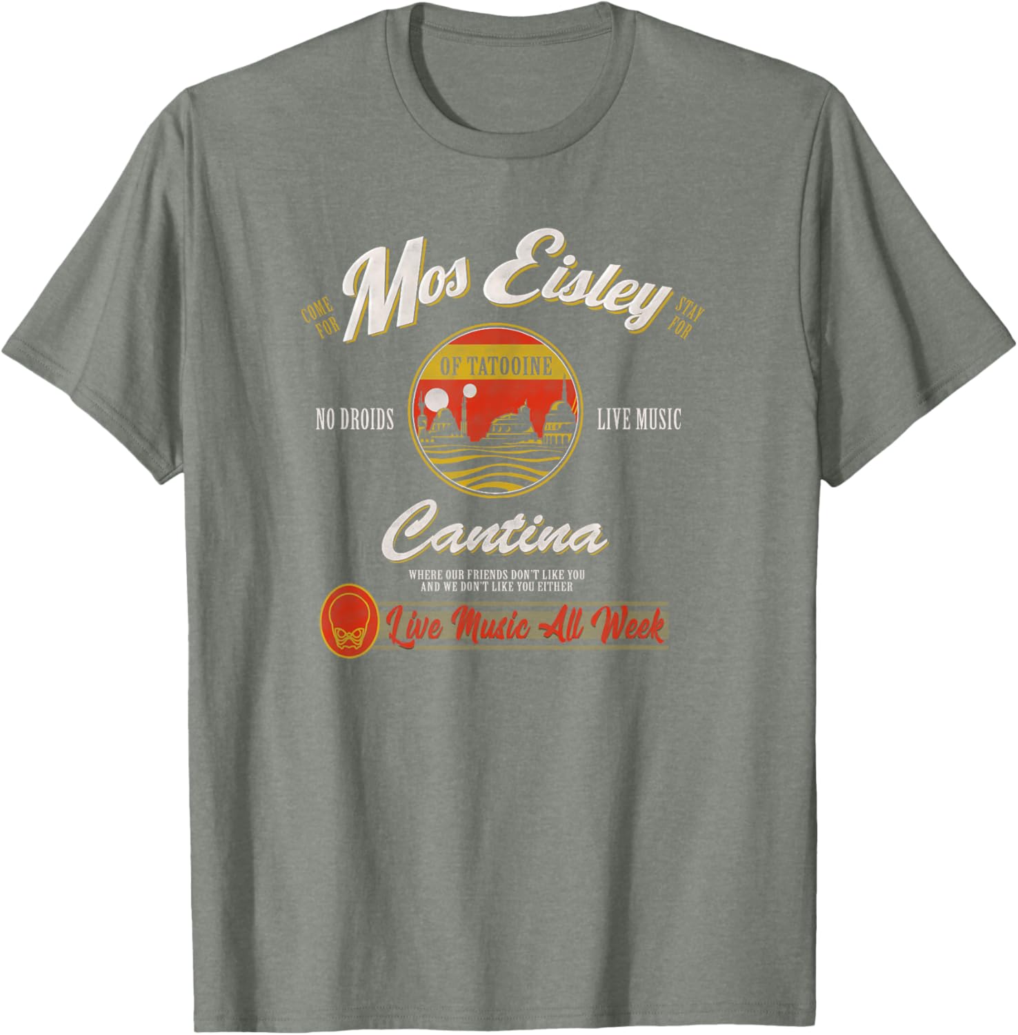Star Wars Mos Eisley Cantina Live Music T-Shirt for Fans and Collectors - 13