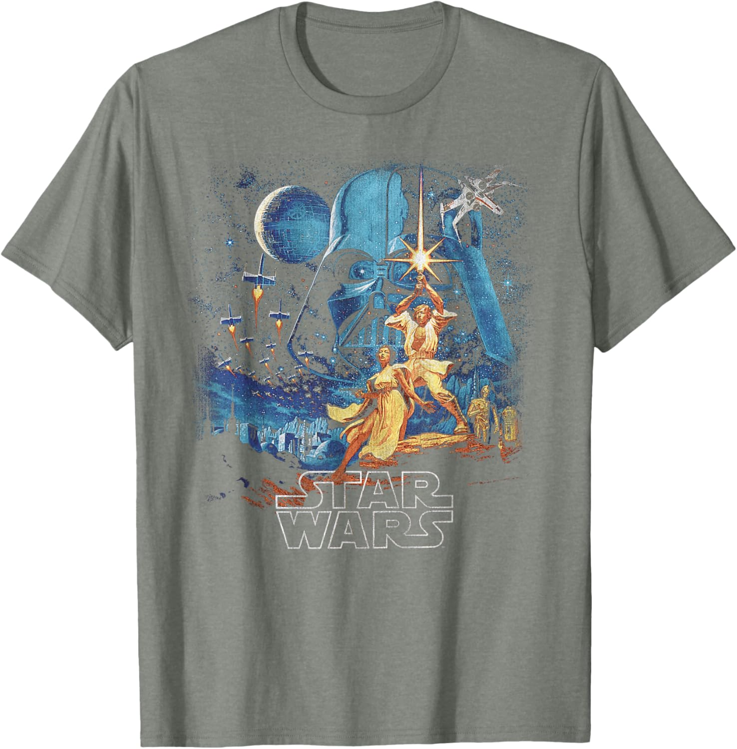 Star Wars A New Hope Retro Vintage Tee for Fans of Disney Plus - 10