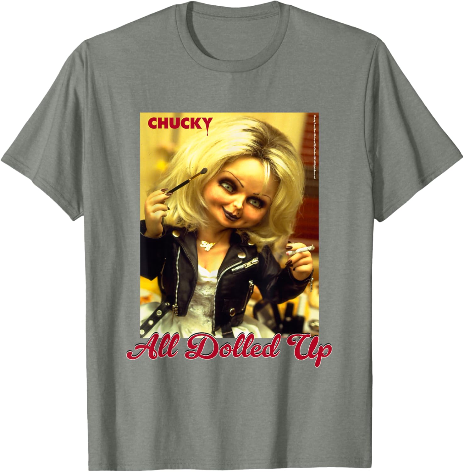 Chucky and Tiffany All Dolled Up T-Shirt for Horror Movie Fans - 7