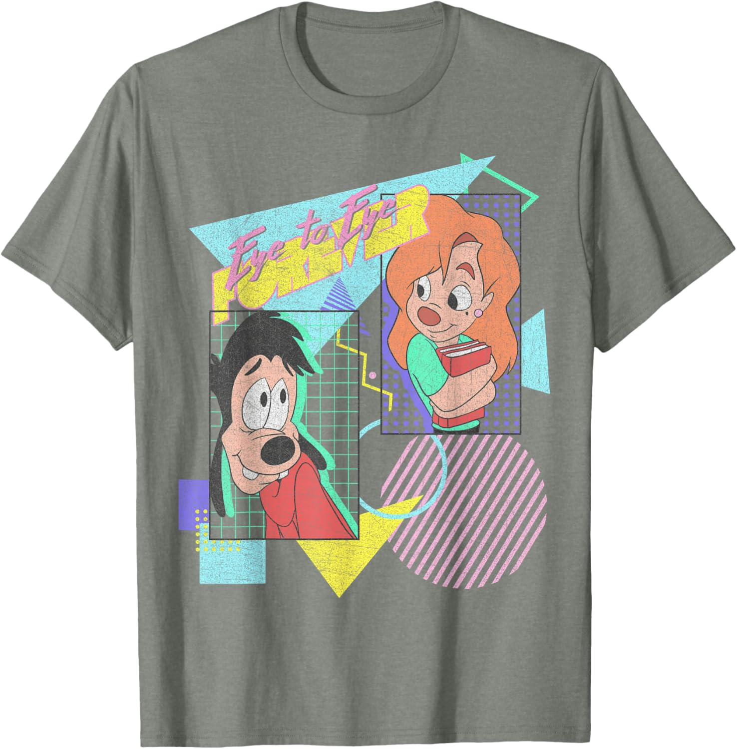 Disney A Goofy Movie Max and Roxanne Eye to Eye Forever T-Shirt for Fans - 6