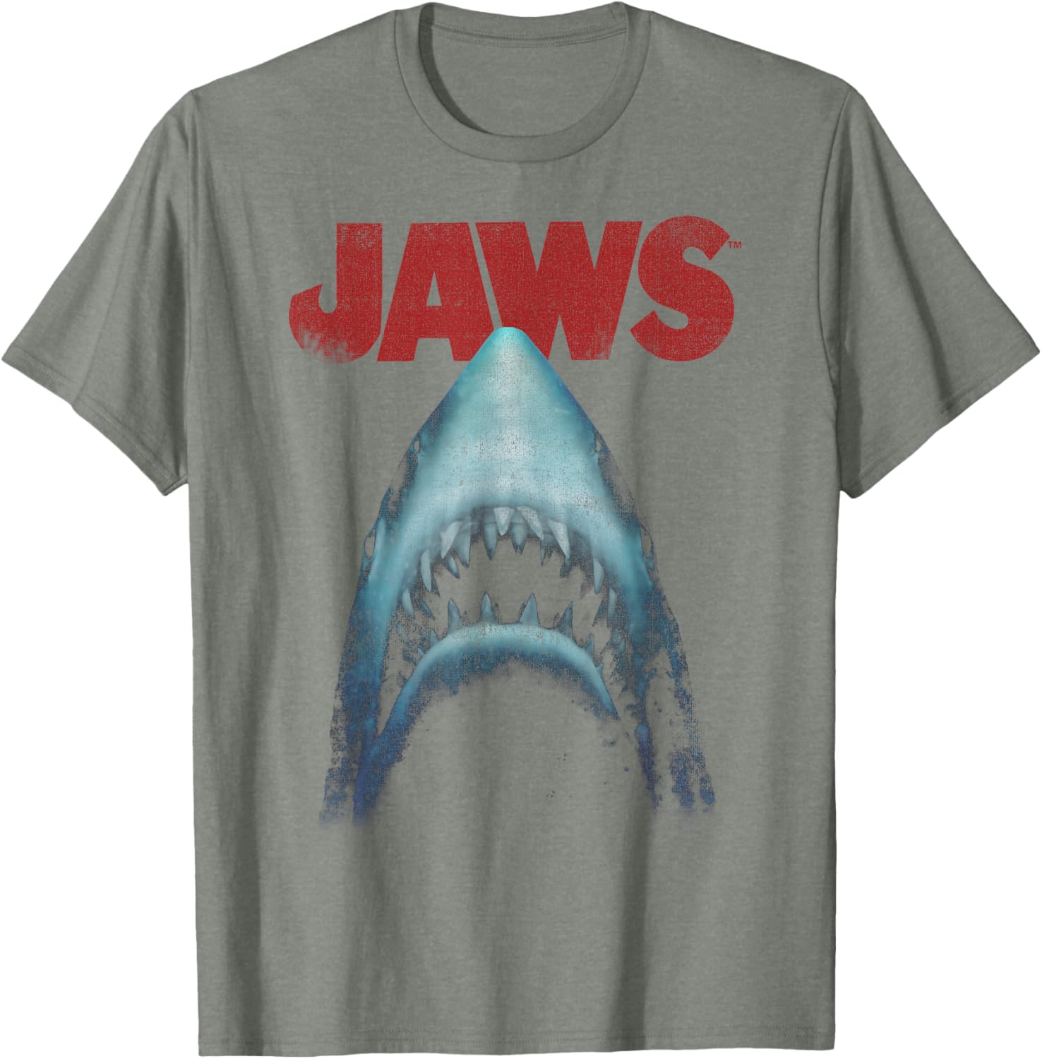 Jaws Classic Movie Poster T-Shirt Close-Up Design for Fans - 6
