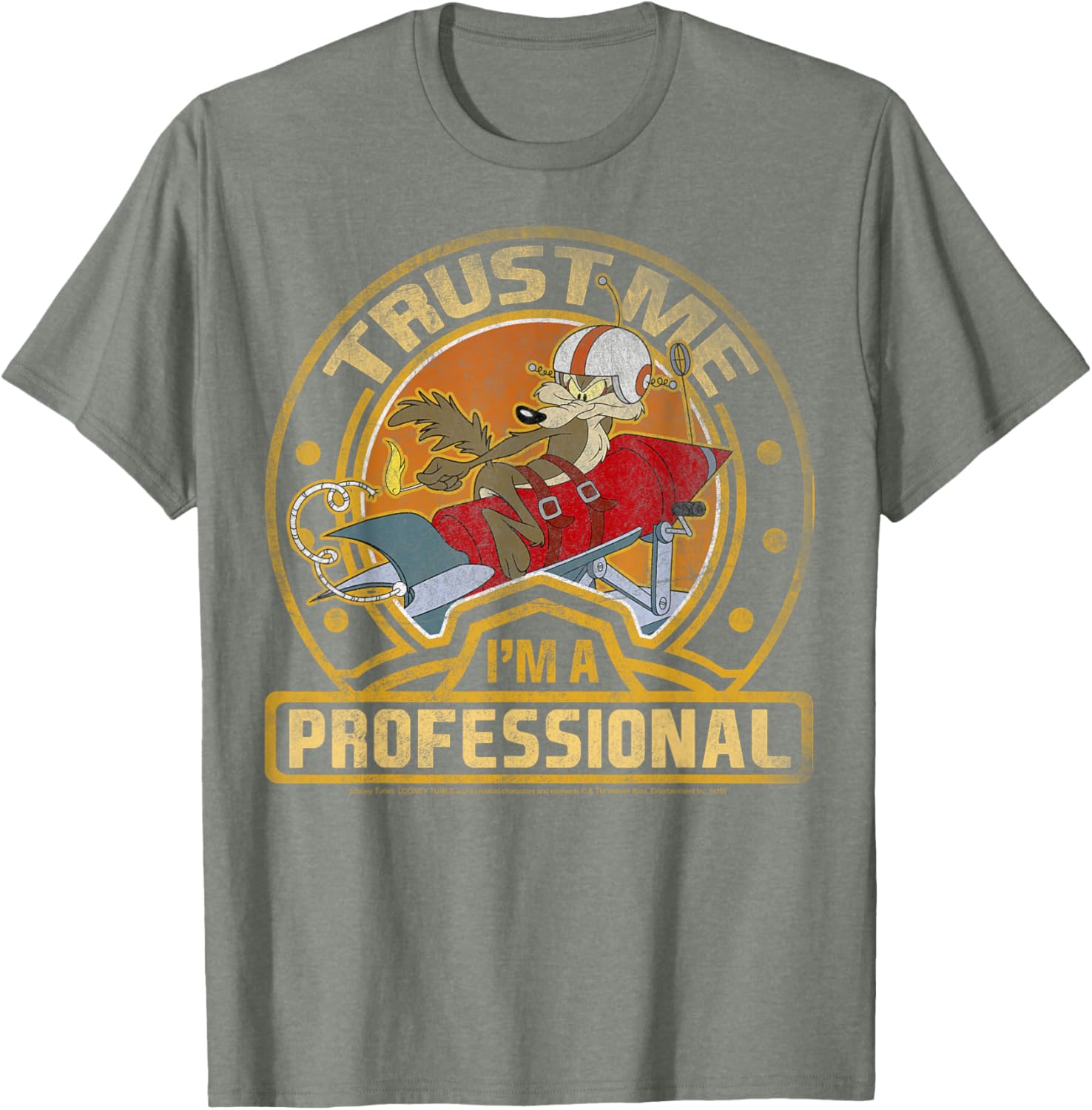 Looney Tunes Wile E. Coyote Trust Me I'm A Professional T-Shirt - 10